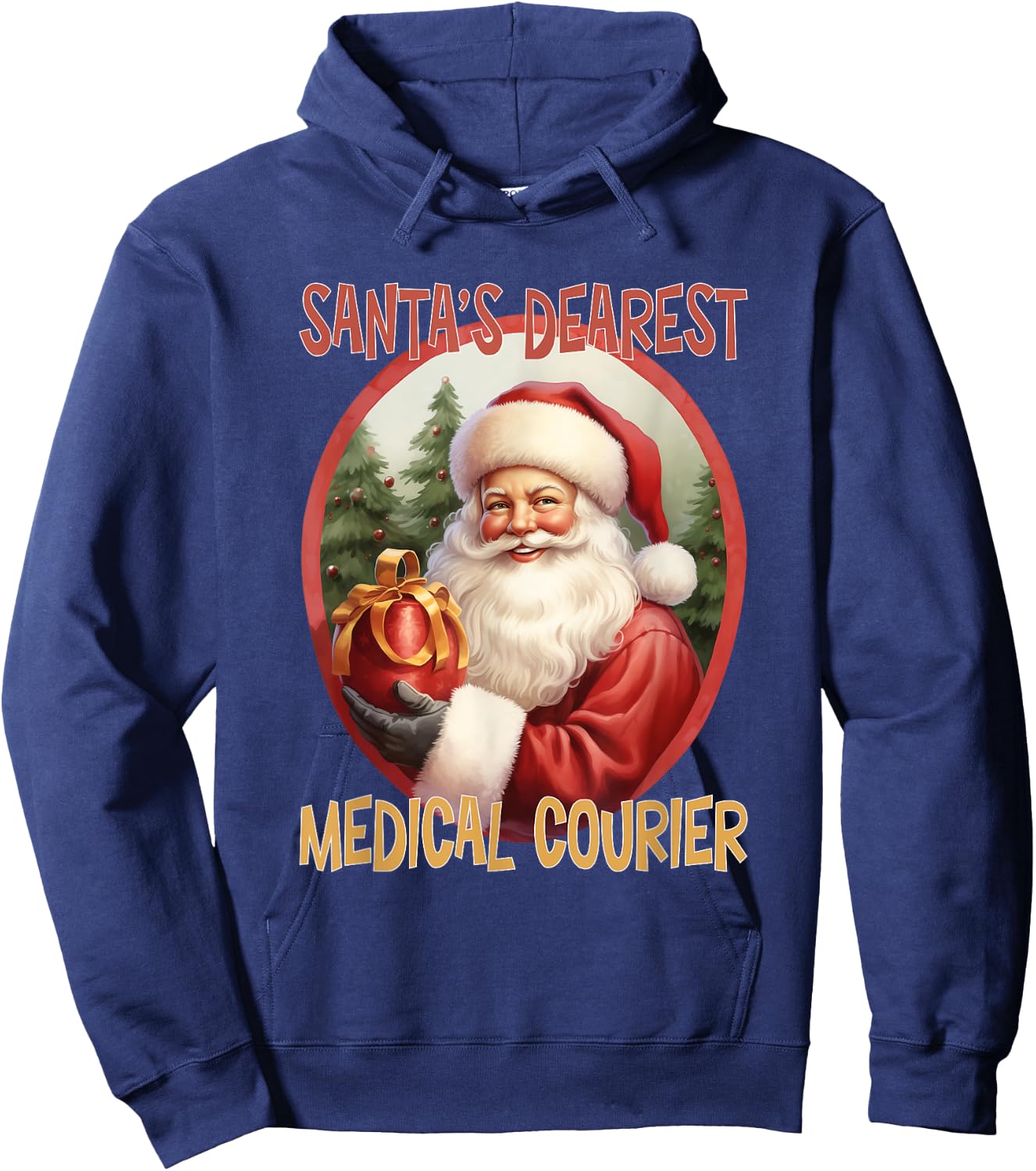 Medical Courier Christmas Holiday Love Xmas Hoodie - Hoodie | Navy