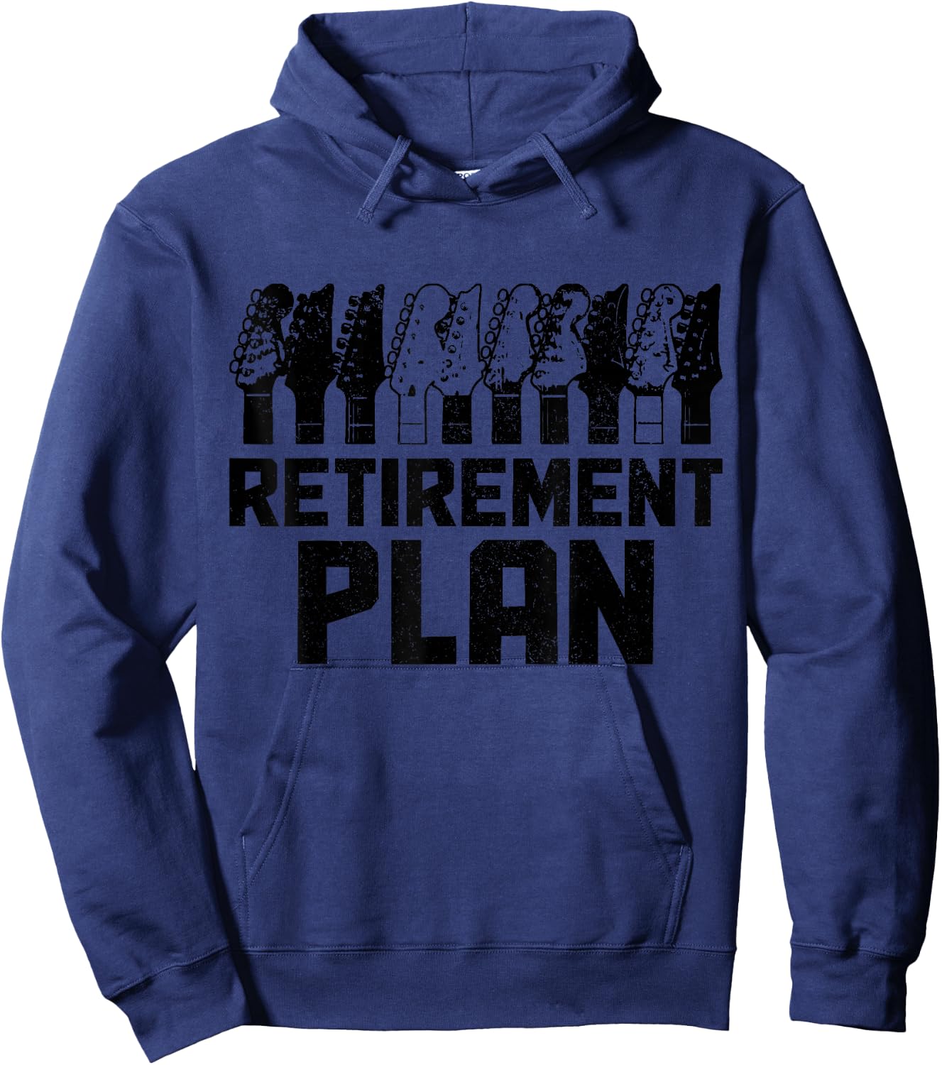 Guitar Player My Retirement Plan Is Playing Guitar Hoodie - Hoodie | Navy