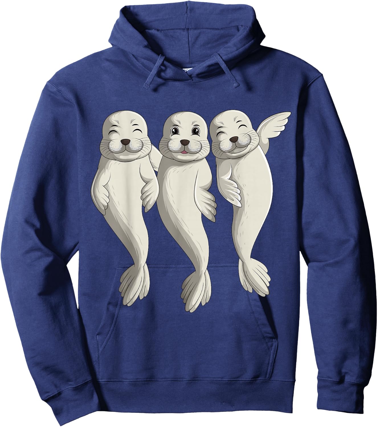 Seal Lover Sea Lion Seals Women Kids Girls Boys Hoodie - Hoodie | Navy