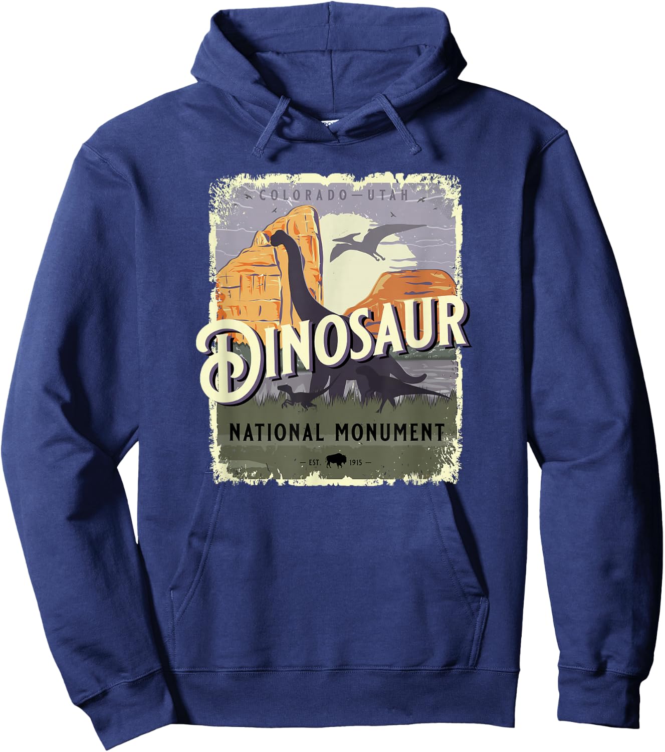 Dinosaur National Monument Colorado Utah USA Souvenir Hoodie - Hoodie | Navy