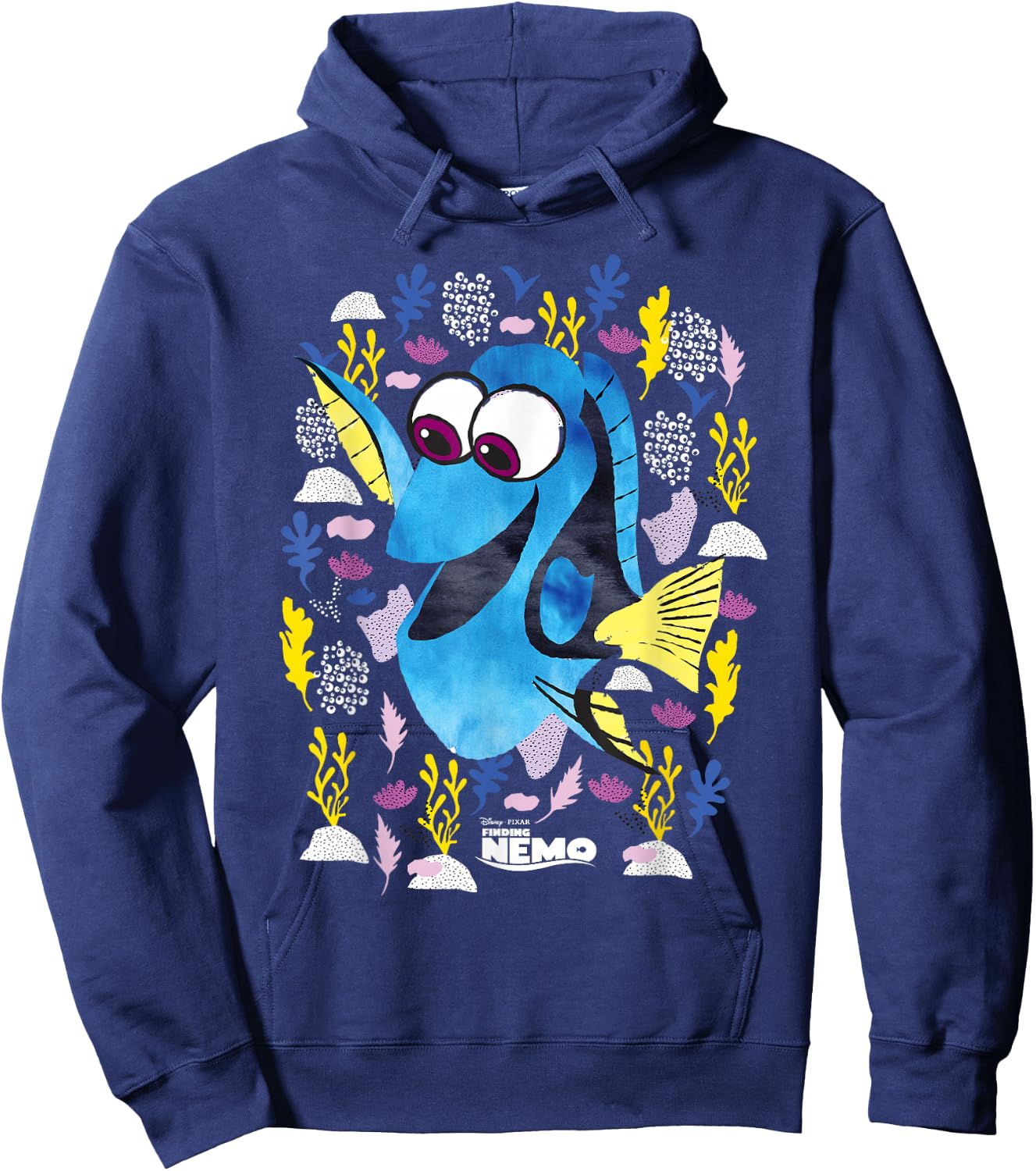 Disney PIXAR Finding Nemo Dory Just Keep Swimming Hoodie - Hoodie | Navy