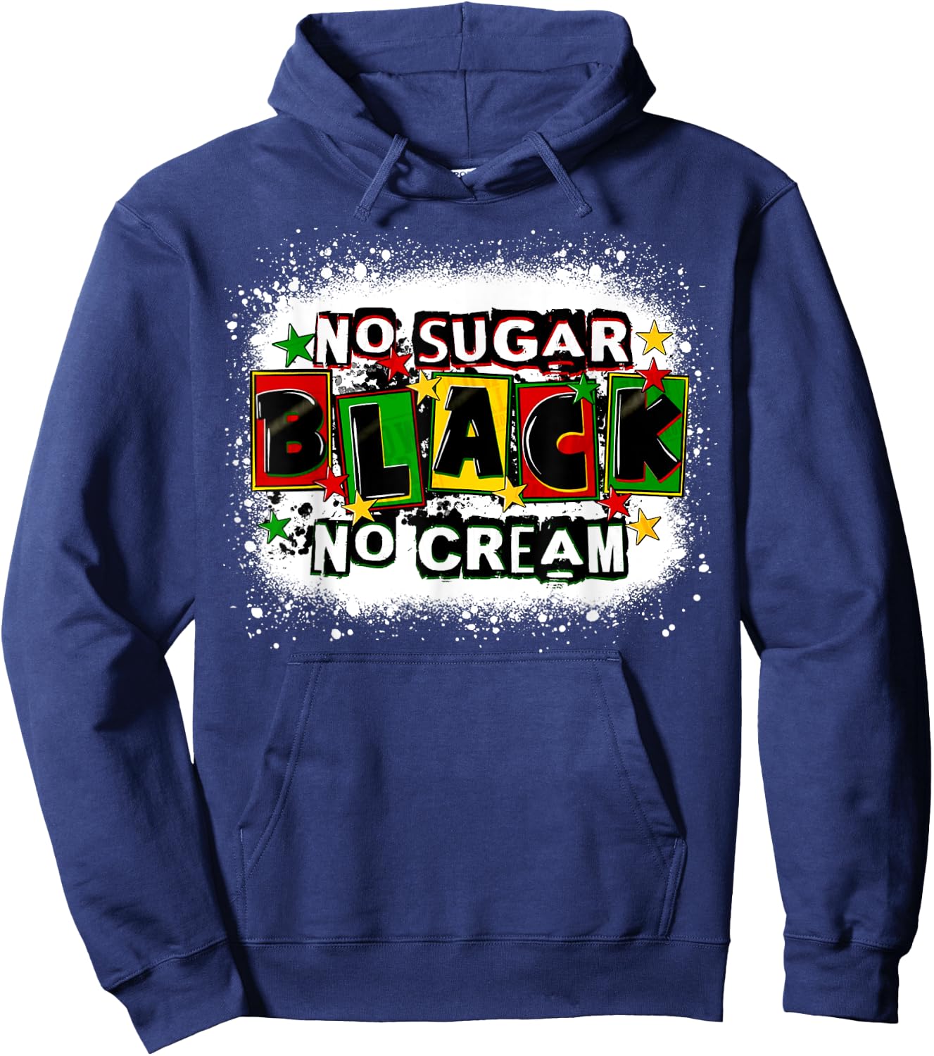 Black Queen No Cream No Sugar History Month Juneteenth Hoodie - Hoodie | Navy