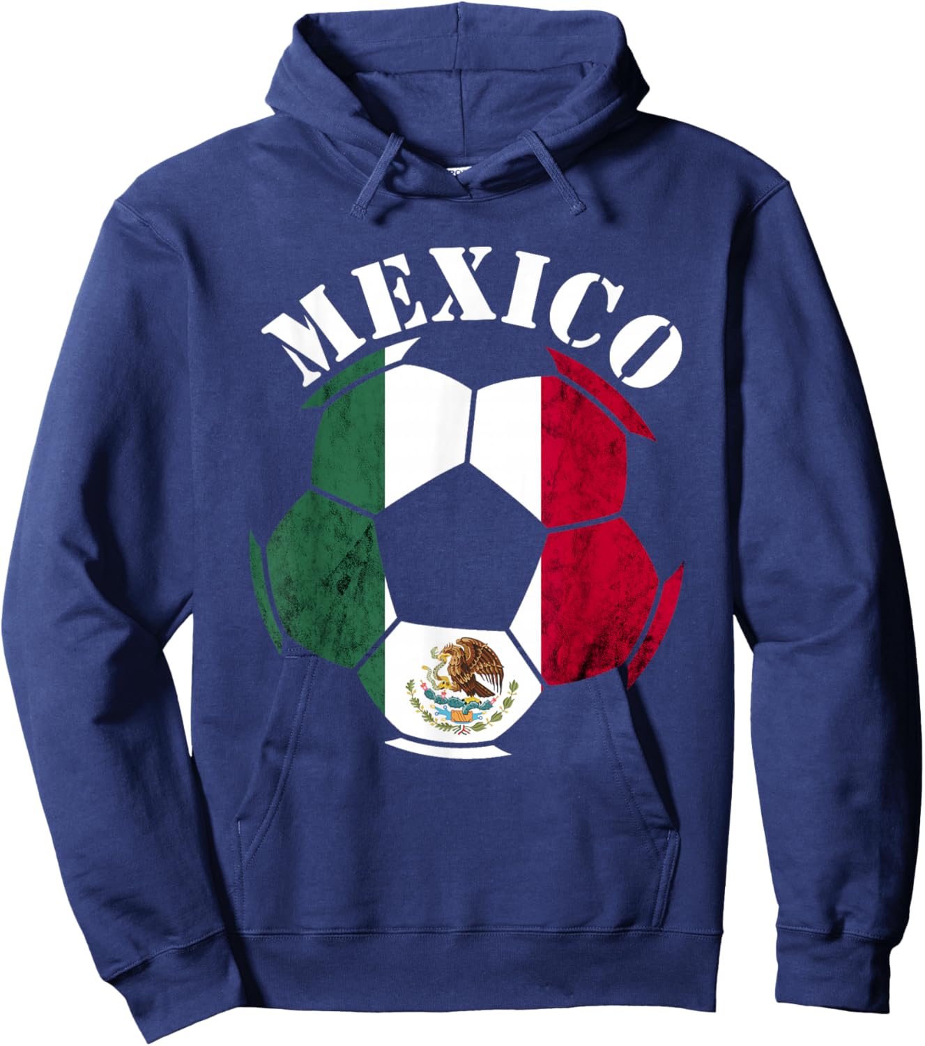 Mexican Pride Ball Mexican Soccer Team Mexican Flag Mexico Hoodie - Hoodie | Navy