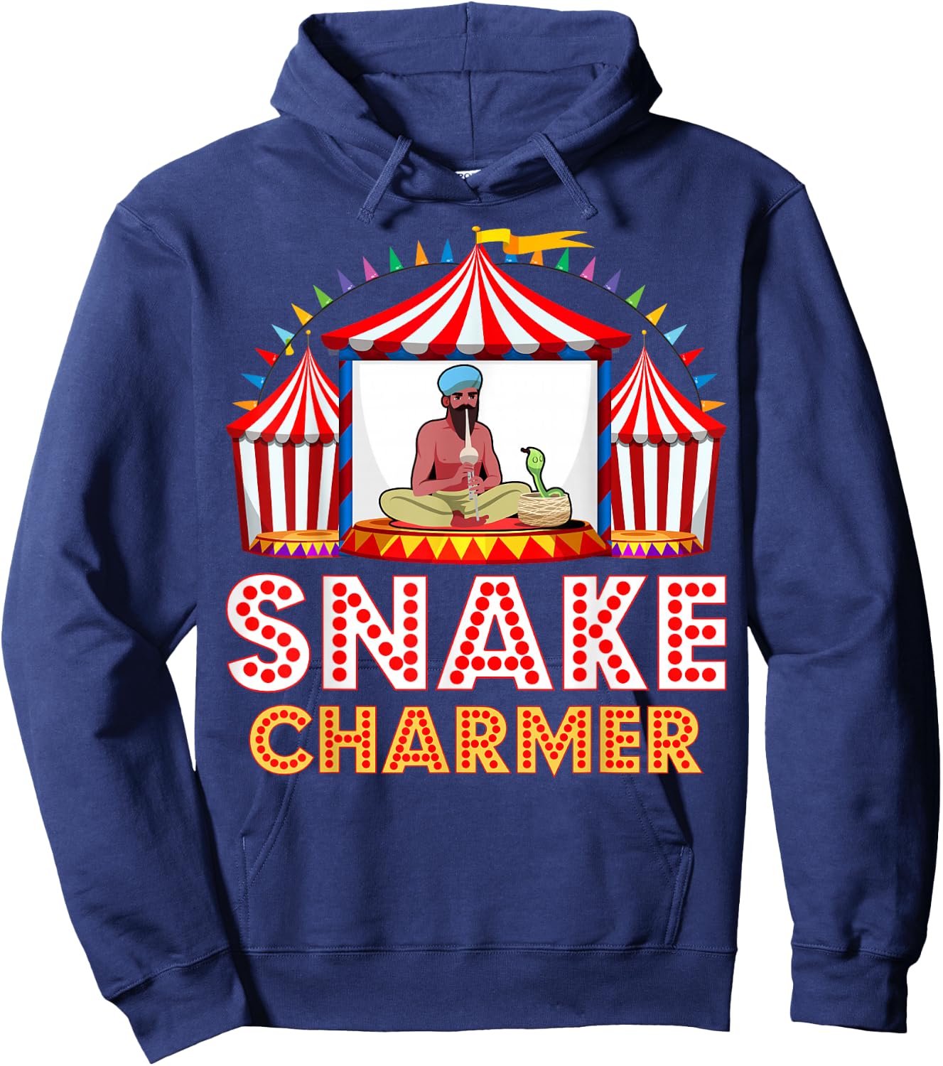 Carnival Event Circus Staff Animal Trainer Snake Charmer Hoodie - Hoodie | Navy