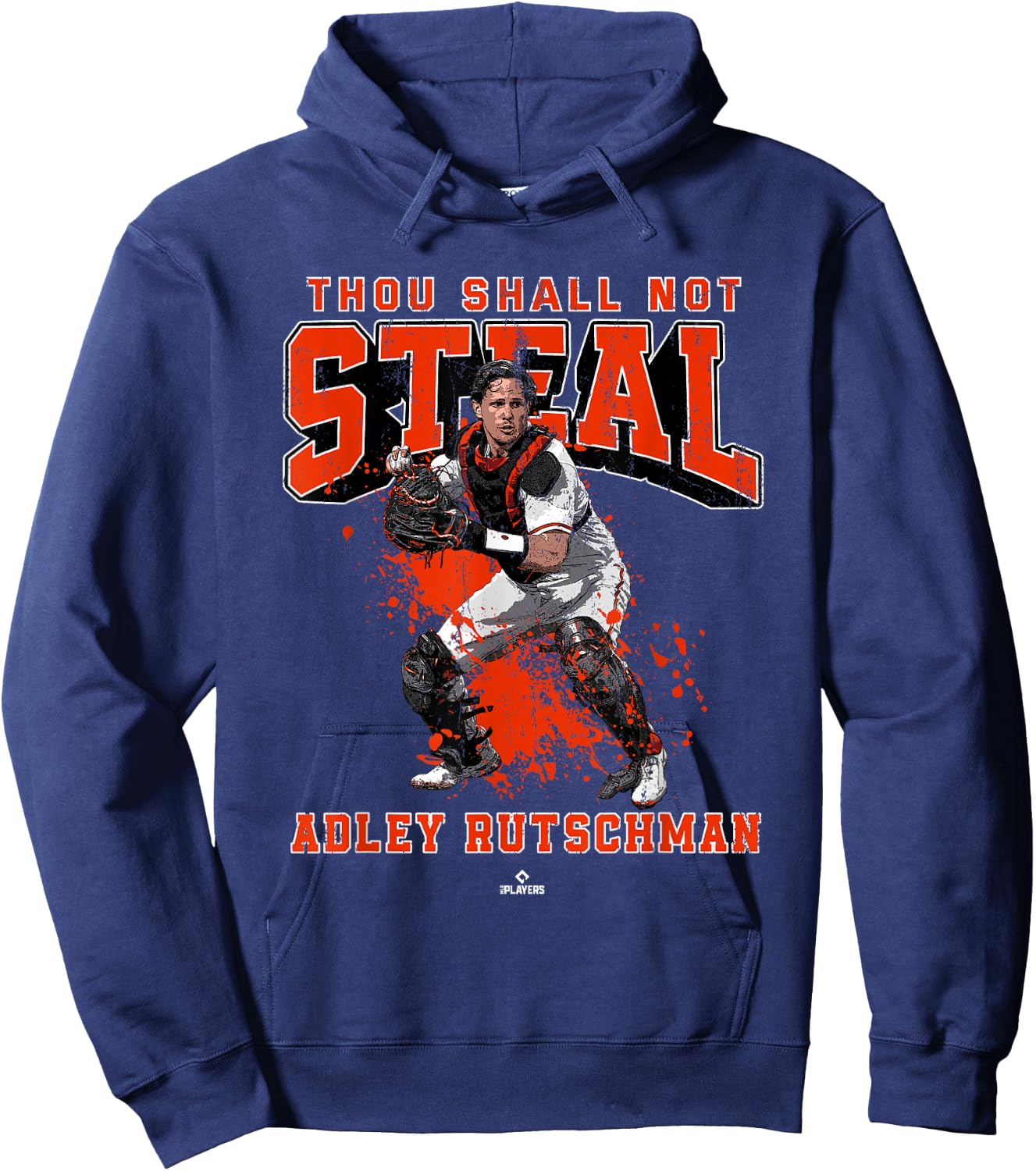 Thou Shall Not Steal Adley Rutschman Baltimore MLBPA Hoodie - Hoodie | Navy