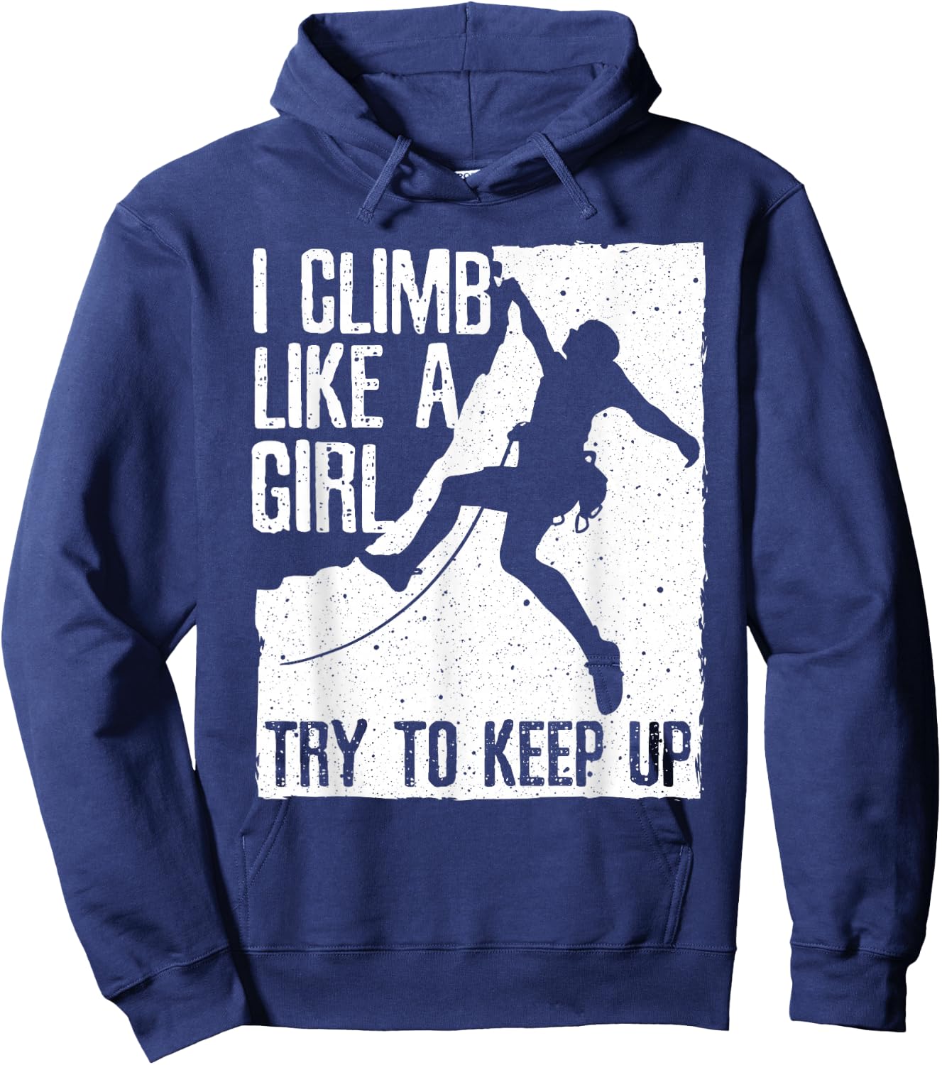 Cool Rock Climbing Design Girls Kids Climb Lovers Hoodie - Hoodie | Navy