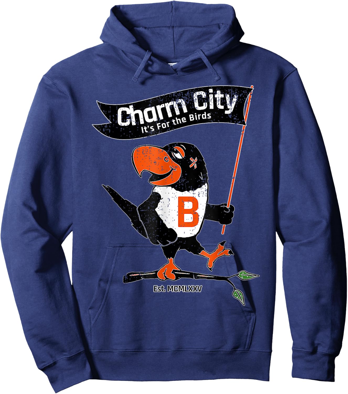 Baltimore Birds Maryland Charm City Pride Hoodie - Hoodie | Navy