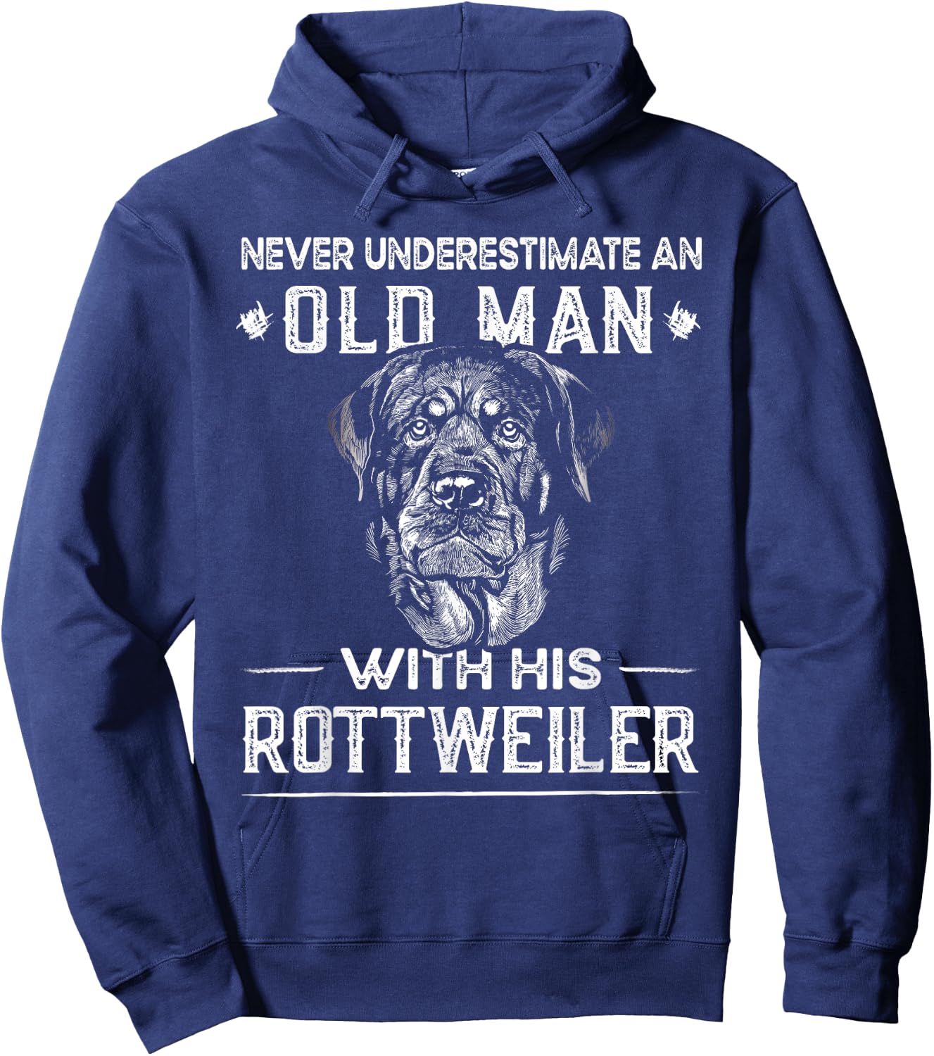 Funny Rotti - Best Dog Dad Ever - Rottweiler Men Hoodie - Hoodie | Navy