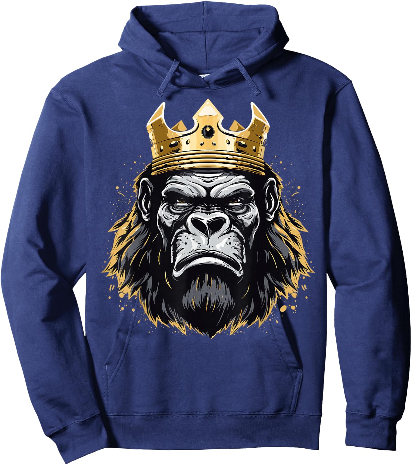 Silverback Gorilla King Hoodie - Hoodie | Navy