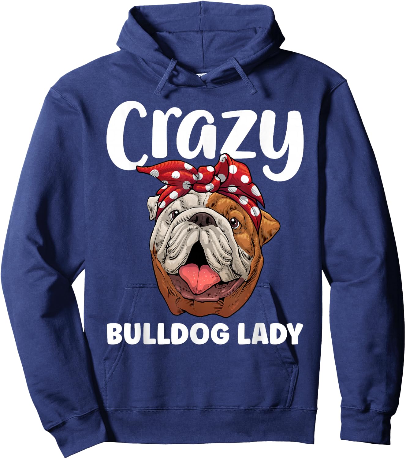 Cool Bulldog Mom Girls English Bulldog Lover Owner Hoodie - Hoodie | Navy