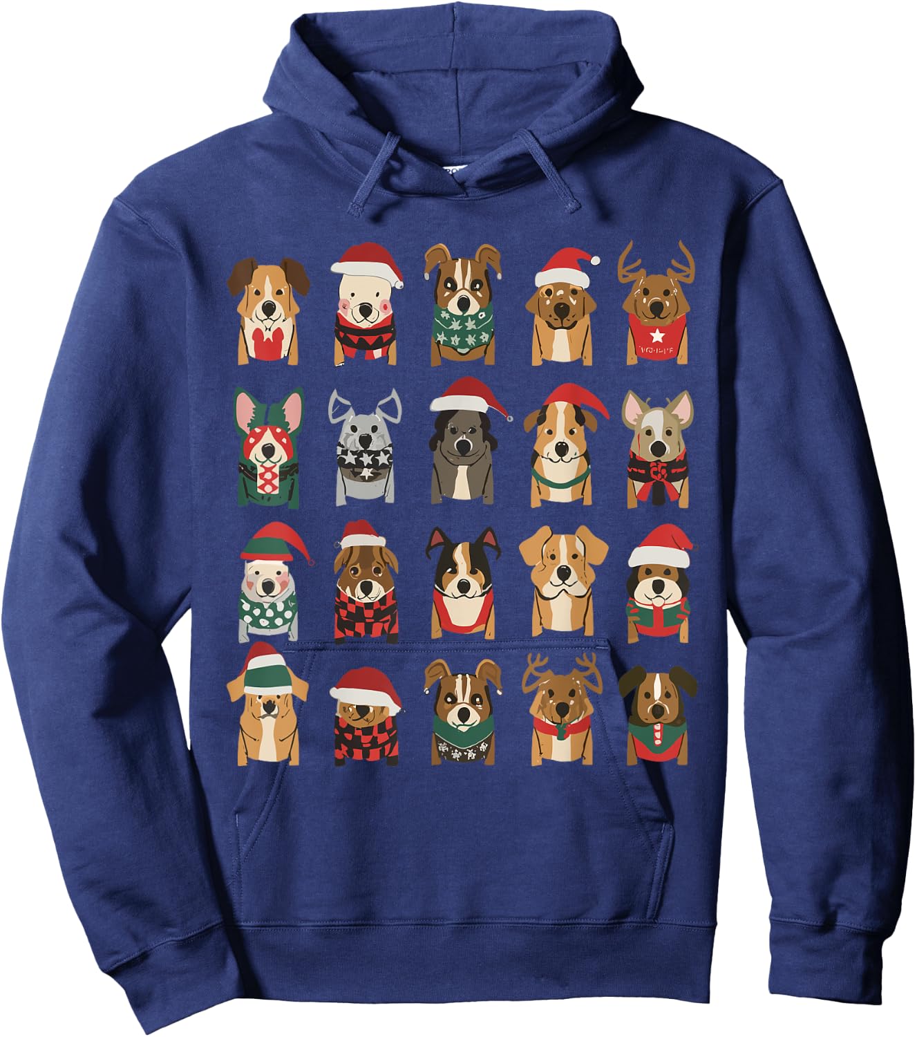 Merry Dogmas Christmas Dogs Lover Xmas Christmas Pet Dog Hoodie - Hoodie | Navy