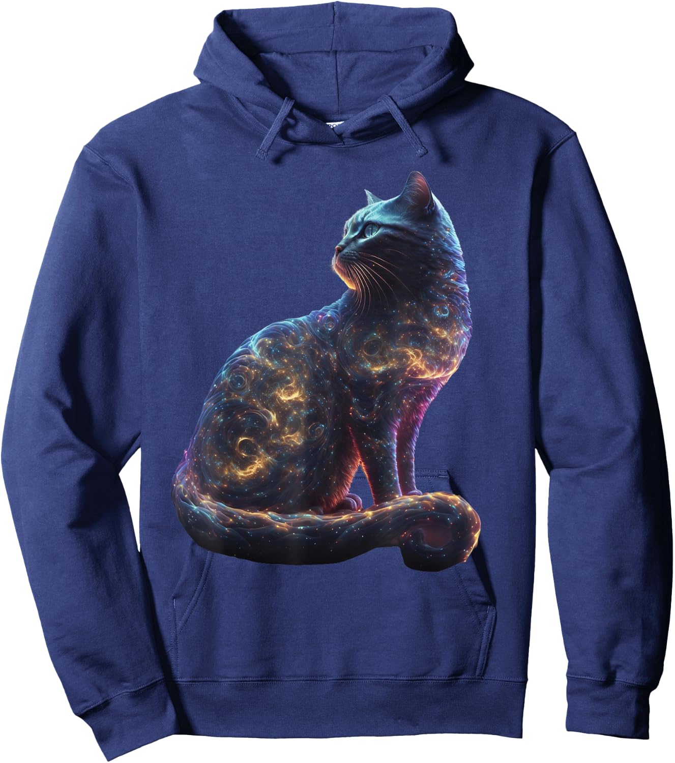 cute cat Galaxy for lover cats kitty kitten space universe Hoodie - Hoodie | Navy
