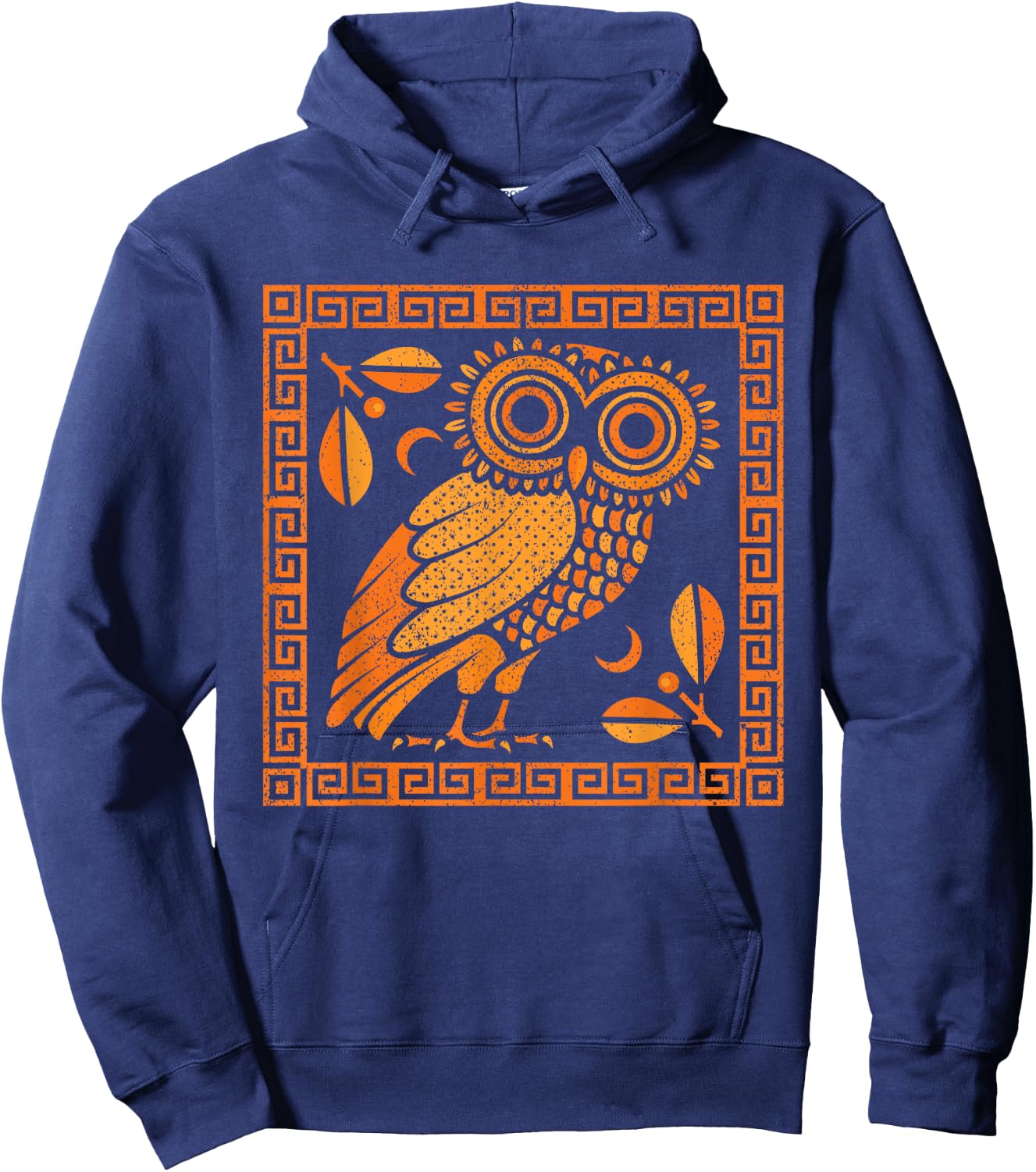 Pottery Greece Ceramic Artist Greek Owl Of Athena Hoodie - Hoodie | Navy