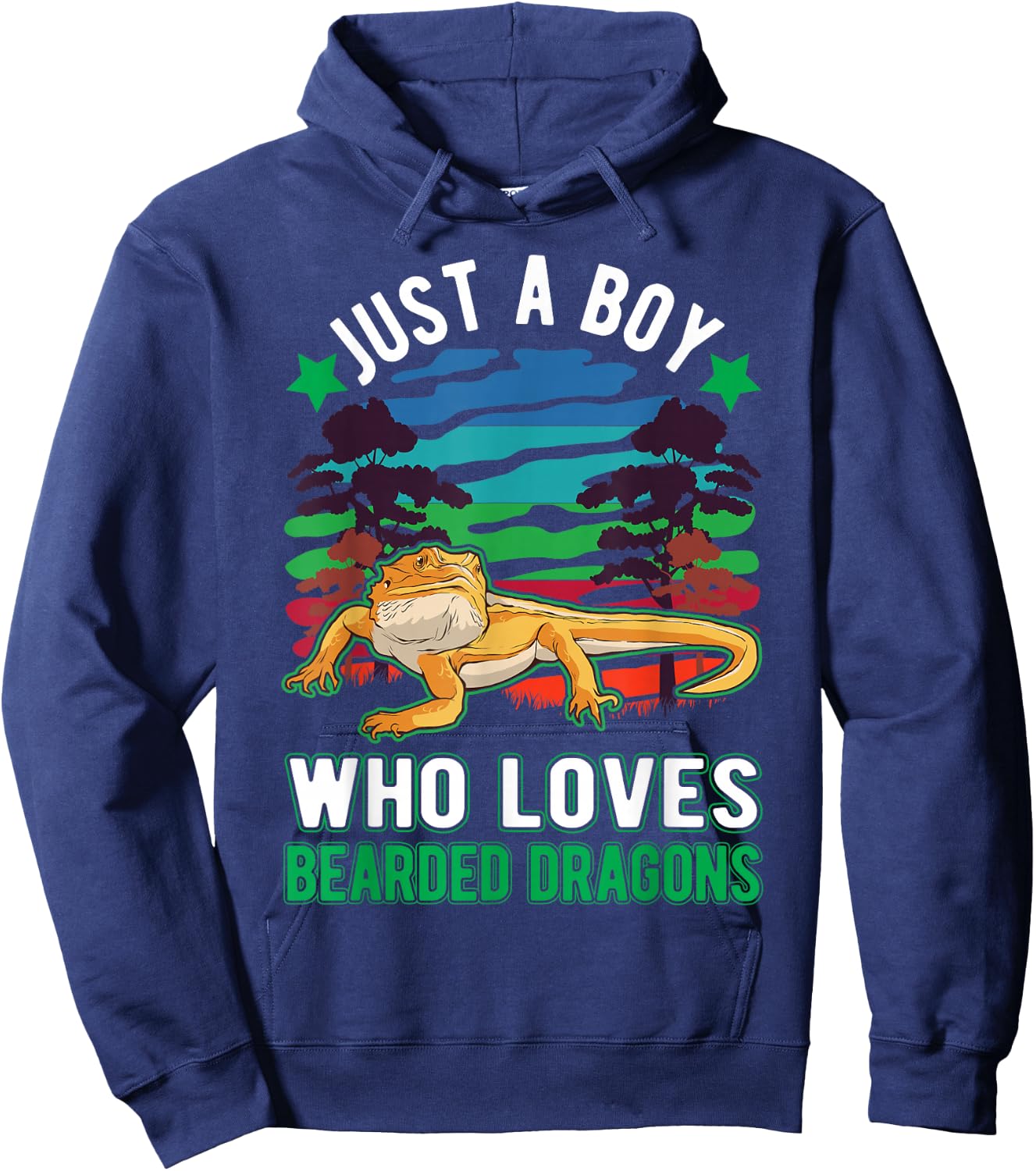 Just a boy who loves Bearded Dragons Hoodie - Hoodie | Navy