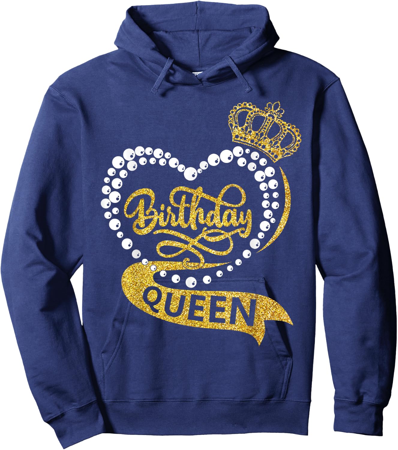 Birthday Queen Squad It's My Birthday Women Girl Matching Hoodie - Hoodie | Navy