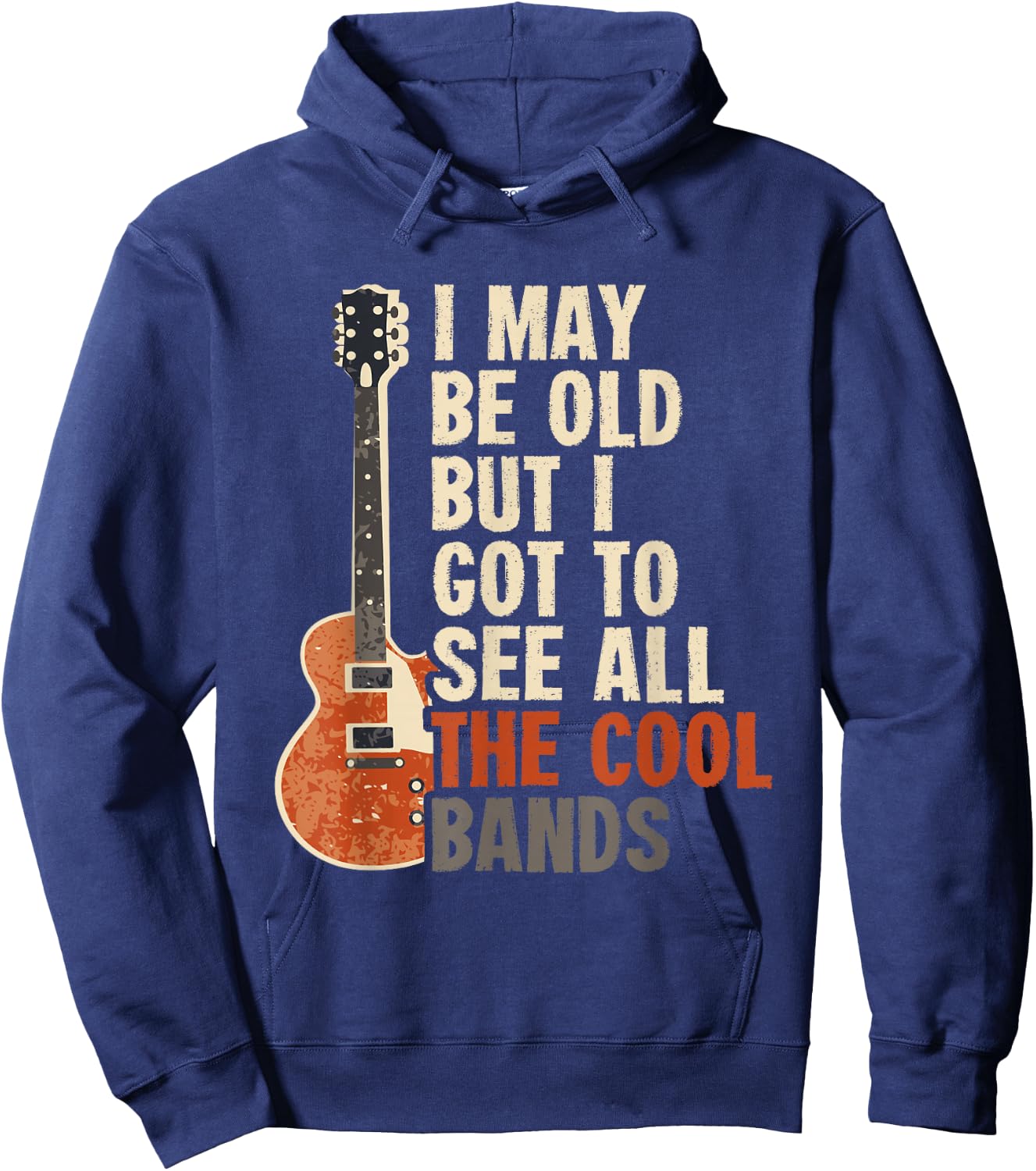 I'm Old But Saw All The Best Cool Bands Hoodie - Hoodie | Navy