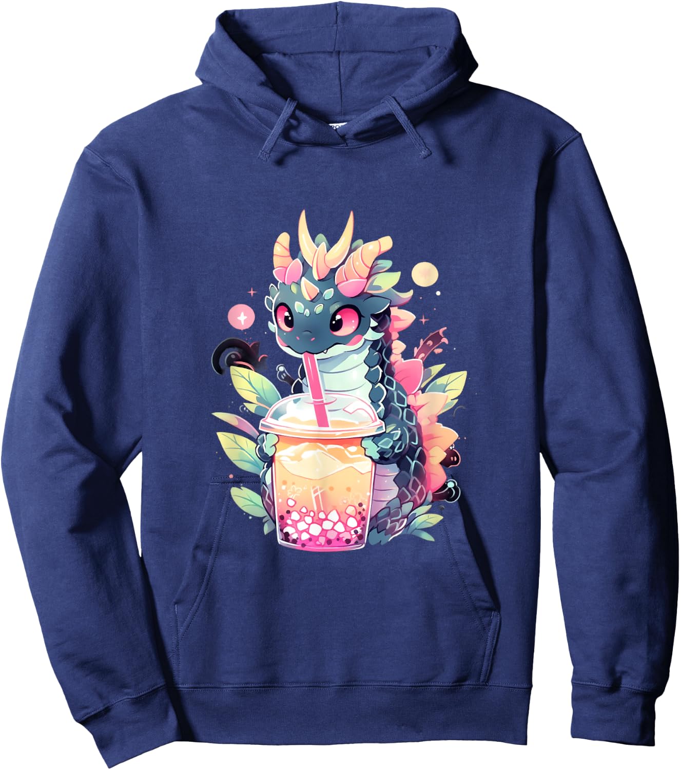 Dragon Boba Tea Bubble Tea Anime Kawaii Hoodie - Hoodie | Navy