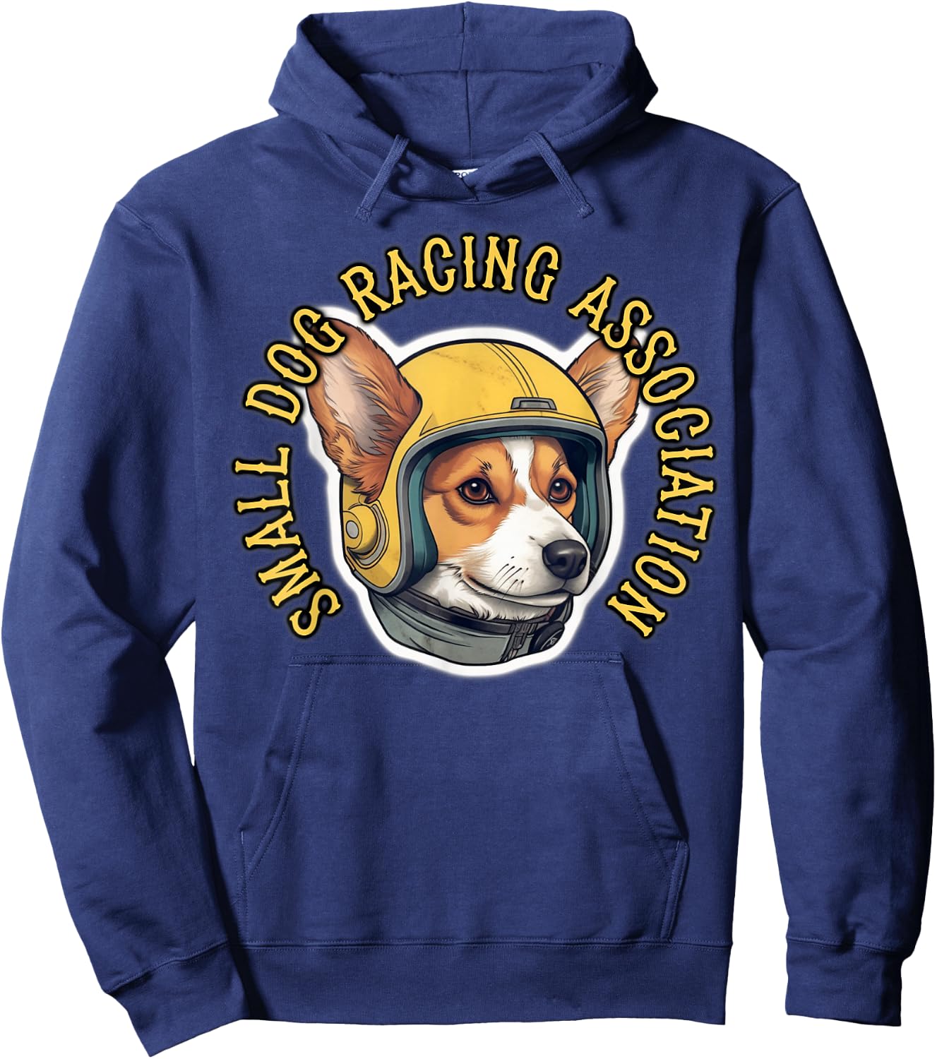 Welsh Corgi Racing - Dog Race Hoodie - Hoodie | Navy
