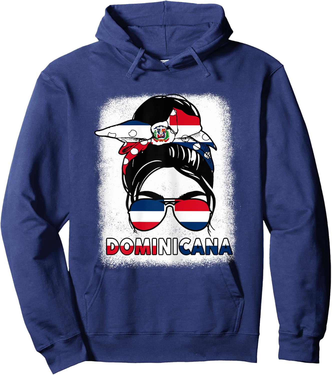 Dominican Republic Girl Independence Day Dominicana Flag Hoodie - Hoodie | Navy