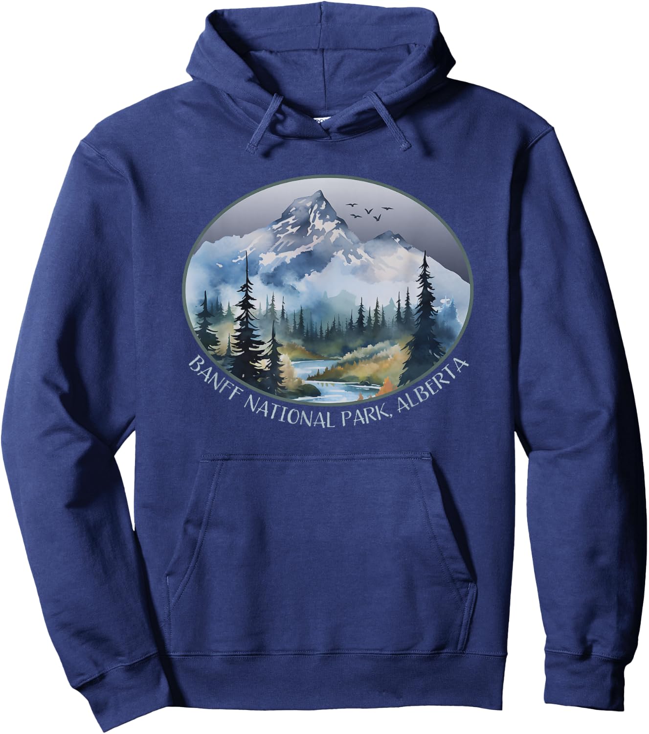 Banff National Park, Alberta, Canada Canadian Rockies Hoodie - Hoodie | Navy