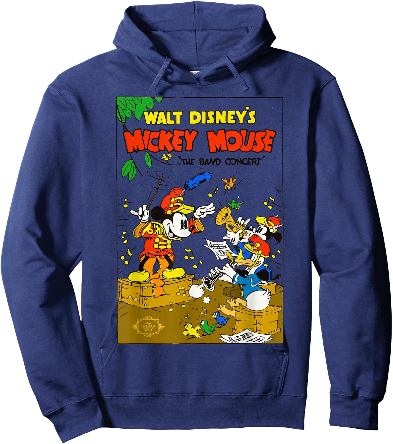 Disney Mickey Mouse The Band Concert Donald Duck Vintage Hoodie - Hoodie | Navy
