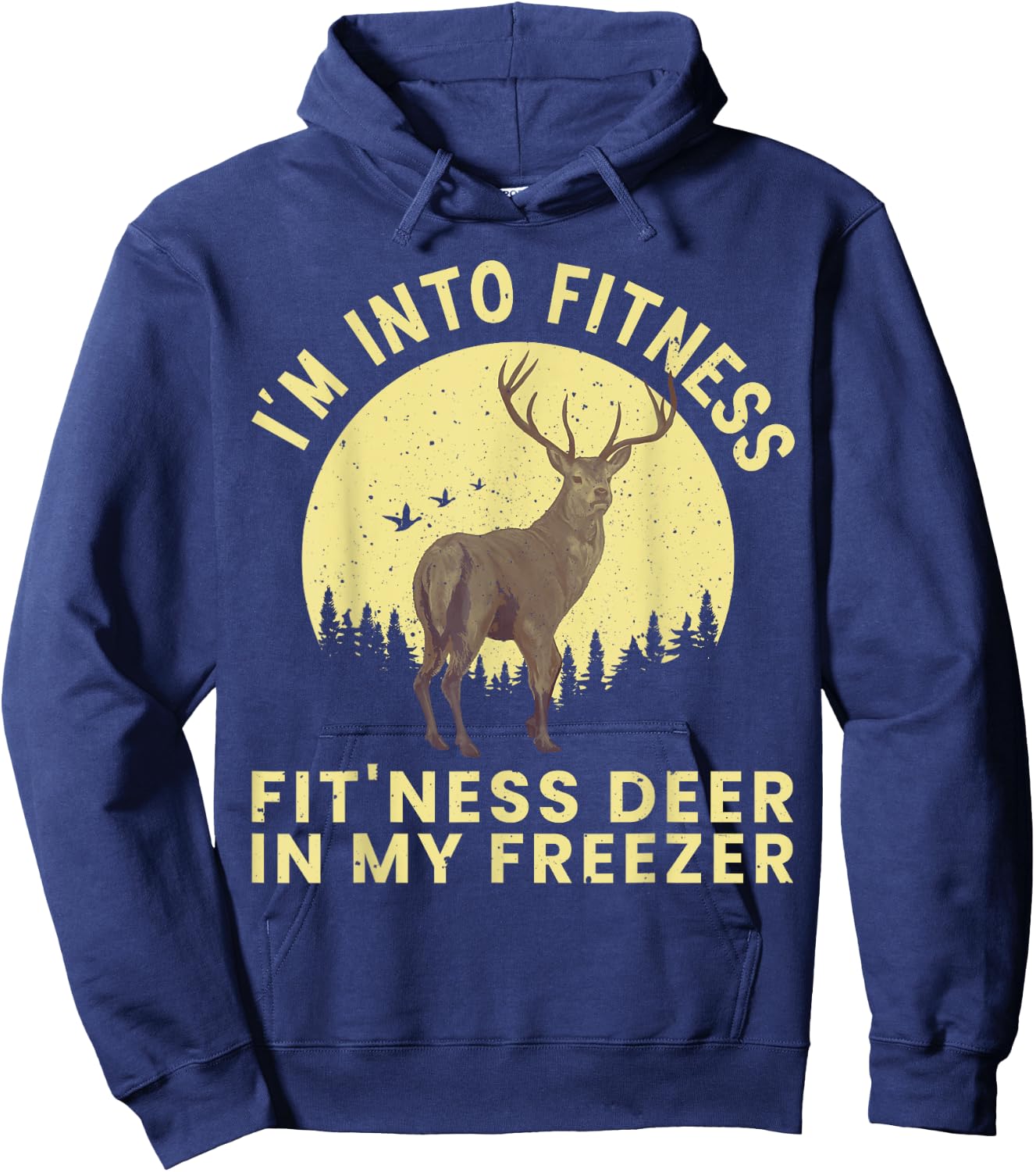 Funny Deer Hunting Art Women Wildlife Hunter Hunting Hoodie - Hoodie | Navy