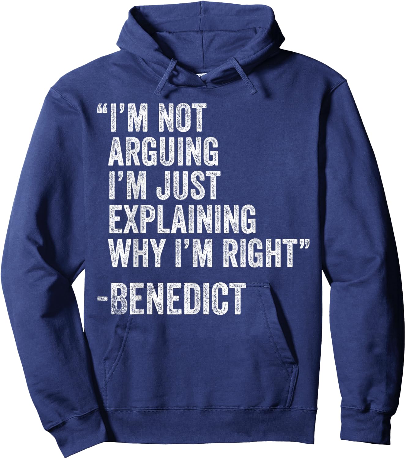 Benedict Quote Funny Birthday Custom Name Idea Engineer Hoodie - Hoodie | Navy