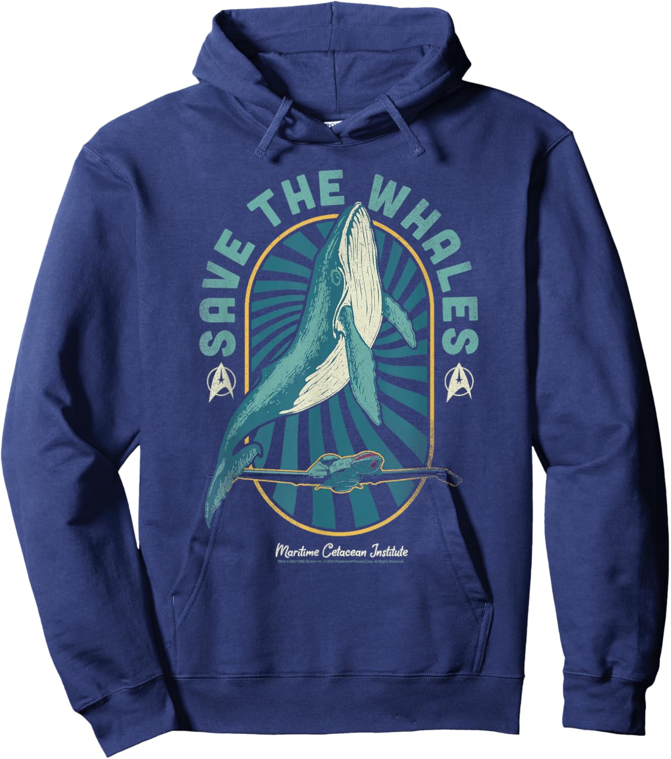 Star Trek IV: The Voyage Home Save The Whales Collection Hoodie - Hoodie | Navy