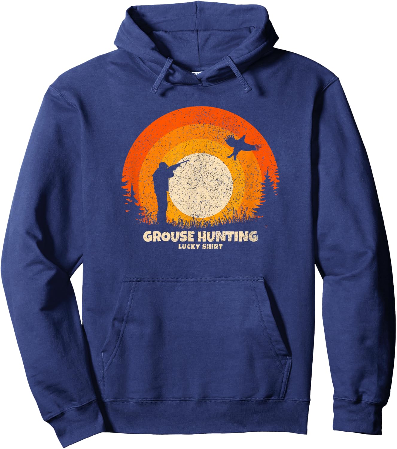 Grouse Hunter Lucky Charm Grouse Hunting Hoodie - Hoodie | Navy