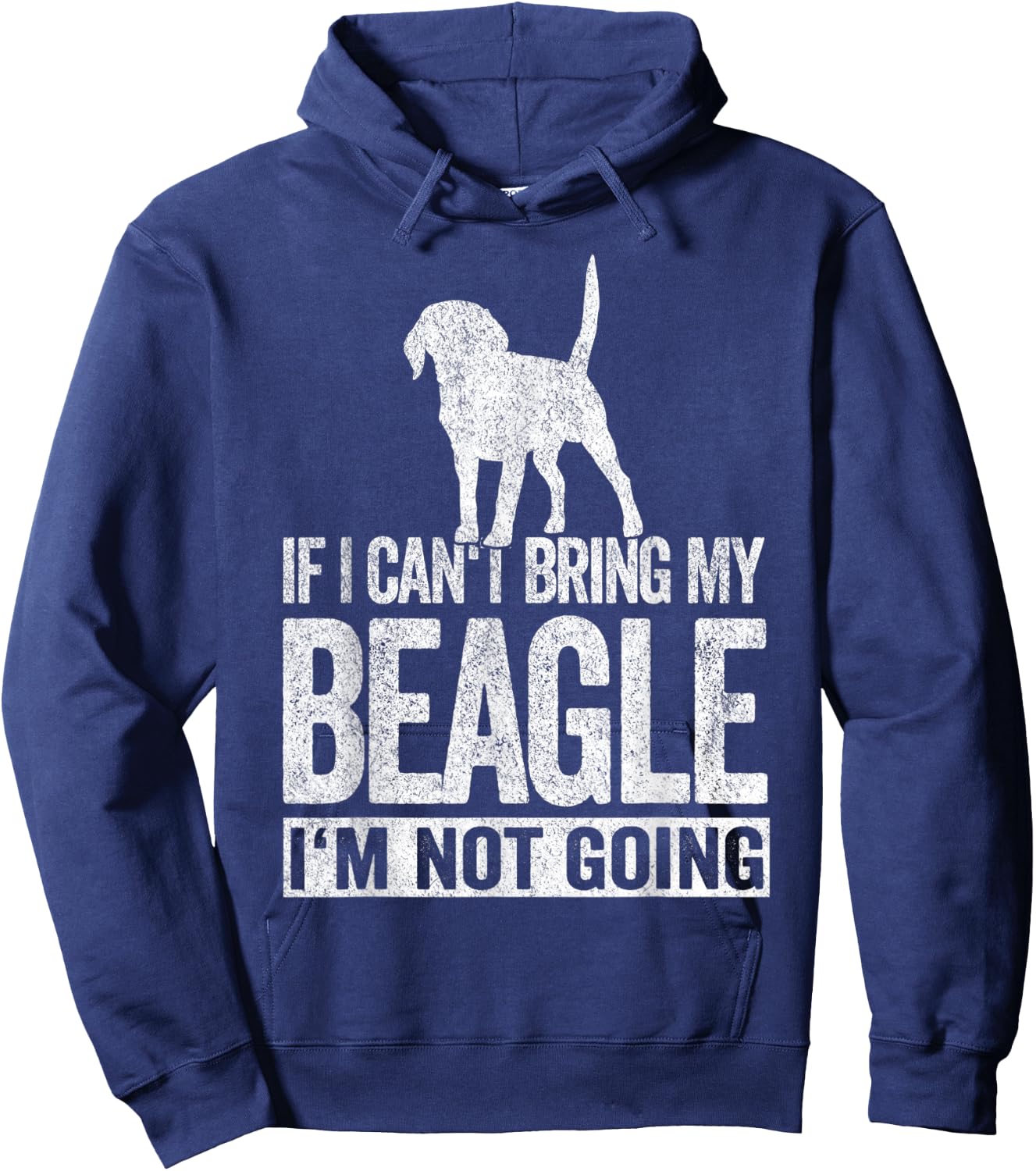 If I Can't Bring My Beagle Mom Beagle Dad Retro Beagle Dog Hoodie - Hoodie | Navy