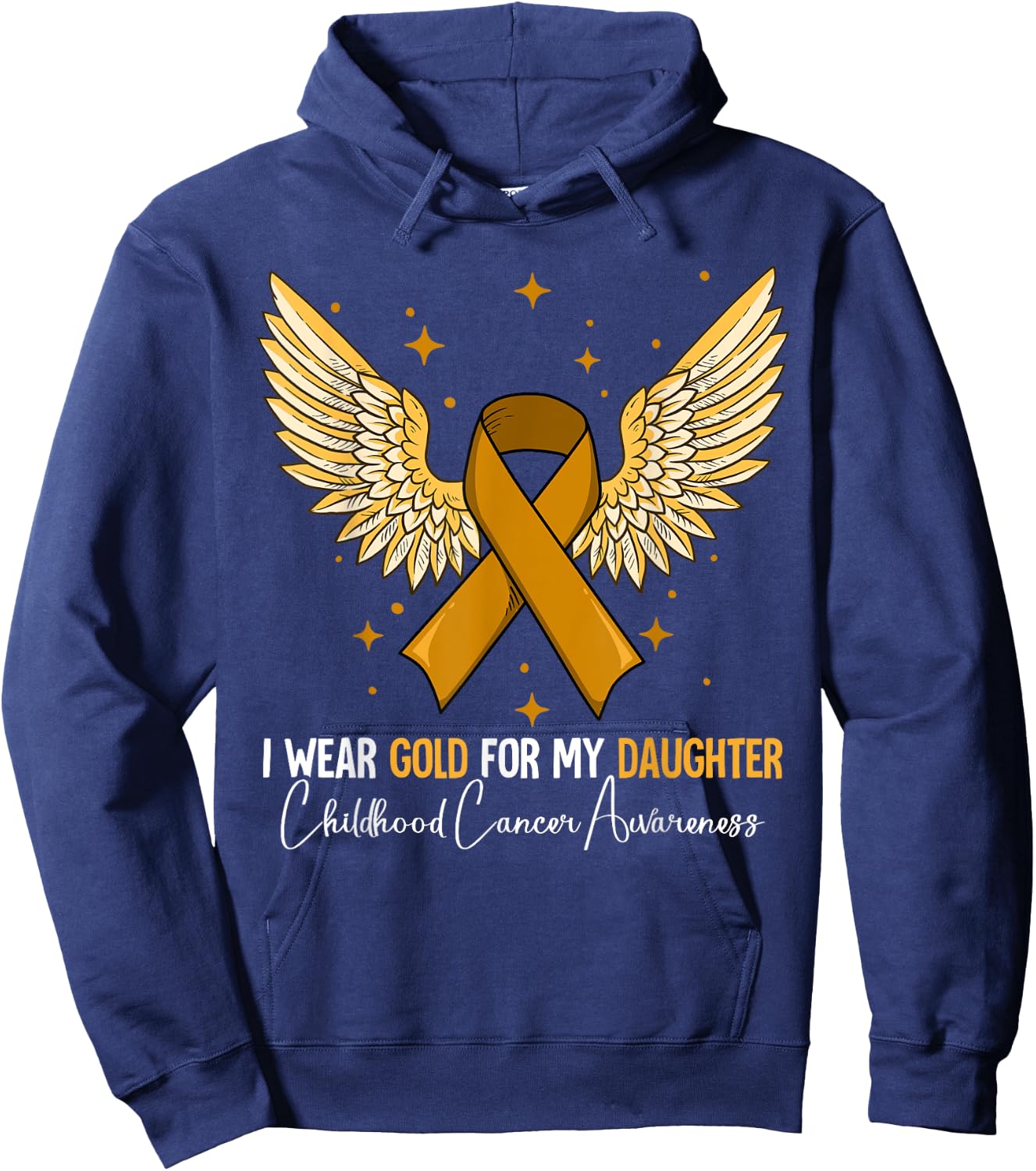 Daughter Childhood Cancer Awareness Hoodie - Hoodie | Navy