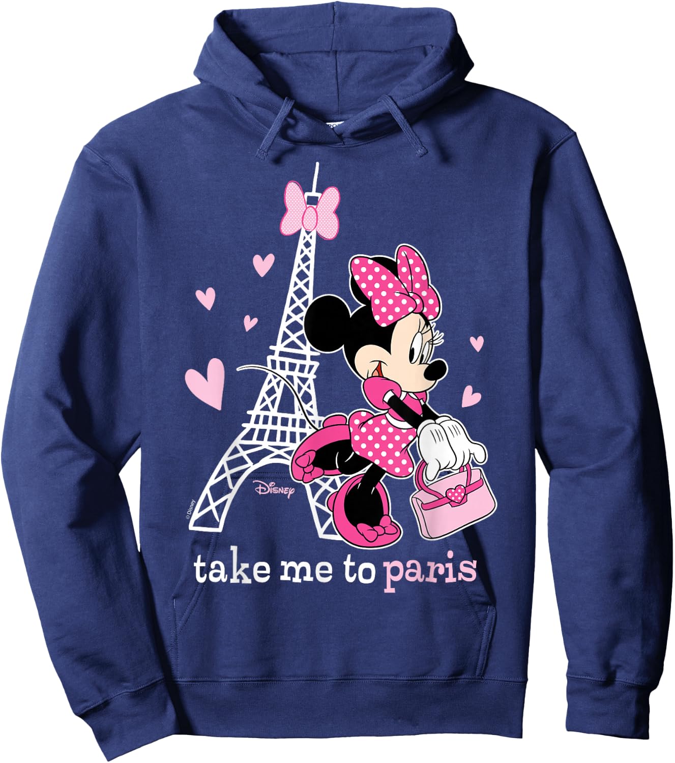 Disney - Minnie Take Me to Paris Hoodie - Hoodie | Navy