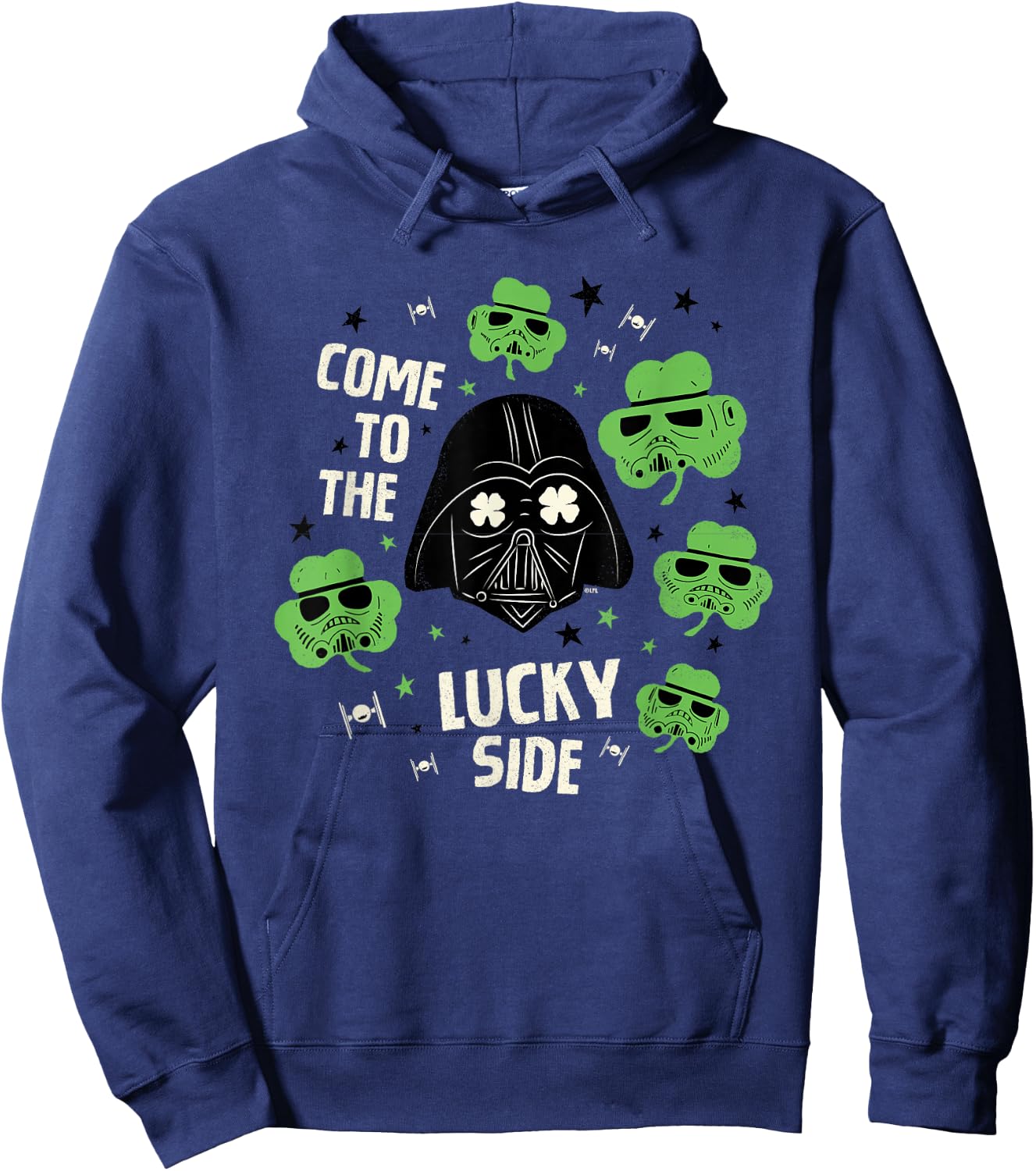 Star Wars Darth Vader The Lucky Side St. Patrick’s Day Hoodie - Hoodie | Navy