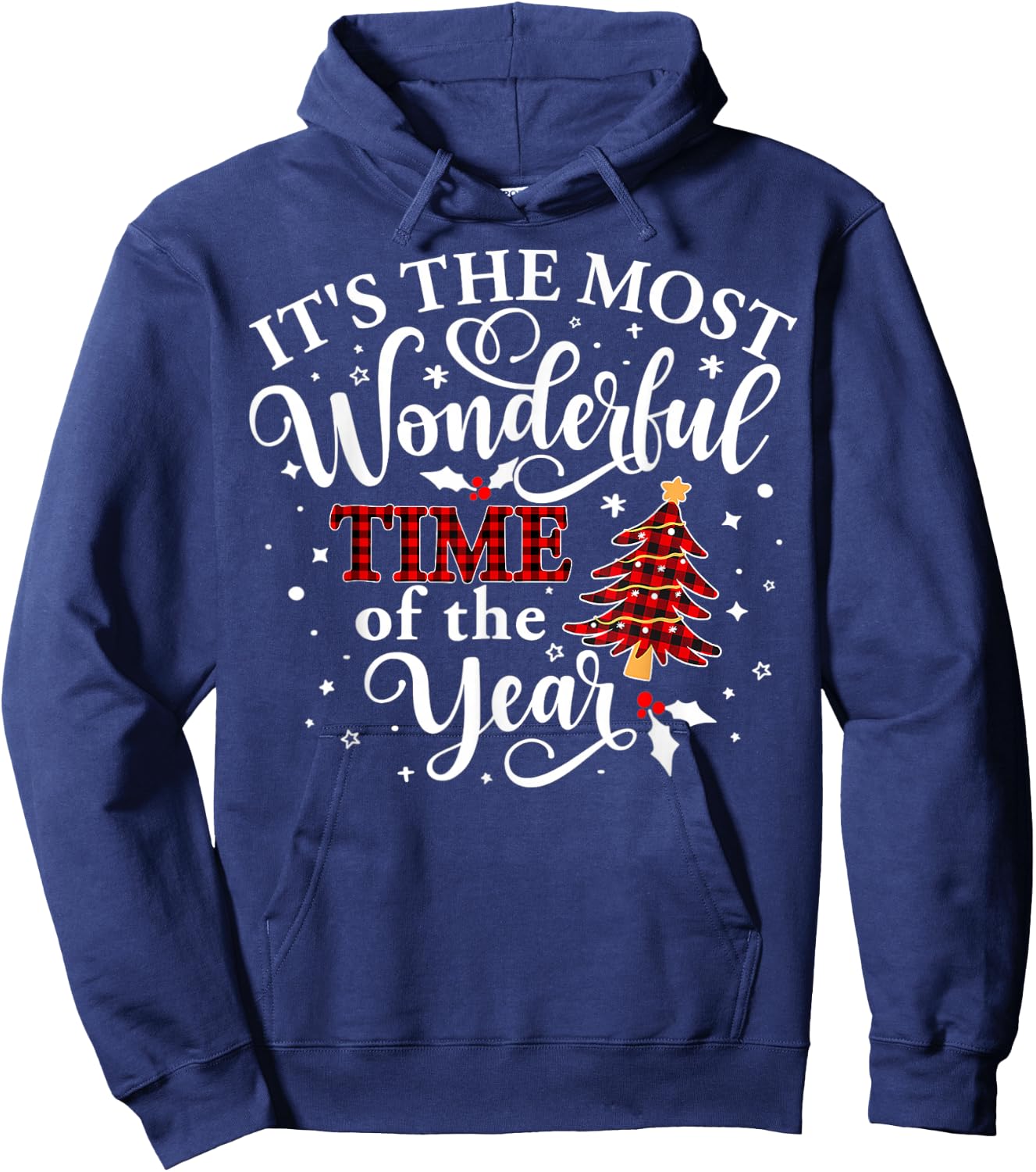 It's The Most Wonderful Time of The Year Christmas Hoodie - Hoodie | Navy