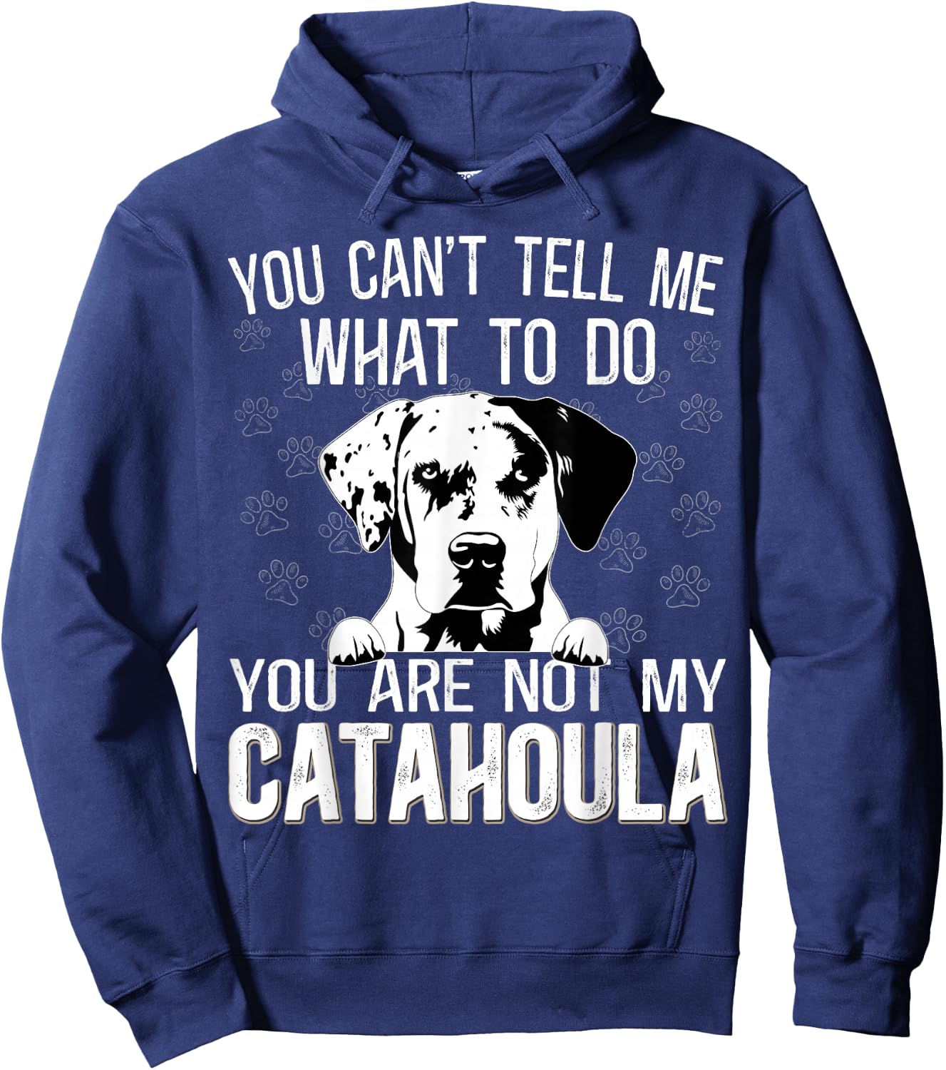 Leopard Hound Mama Toys Louisiana Catahoula Leopard Dog Hoodie - Hoodie | Navy