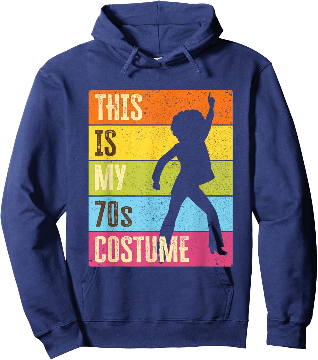 This Is My 70s Costume, Women | 70s Outfit & 1970s Disco Hoodie - Hoodie | Navy