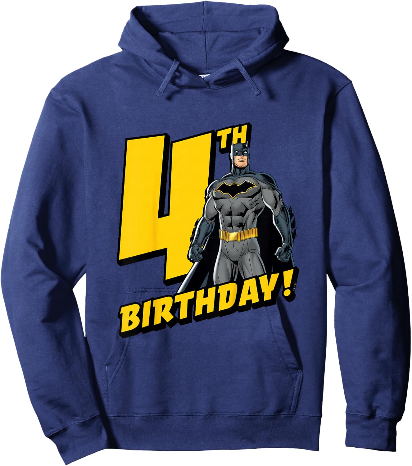 Batman 4th Birthday Hoodie - Hoodie | Navy
