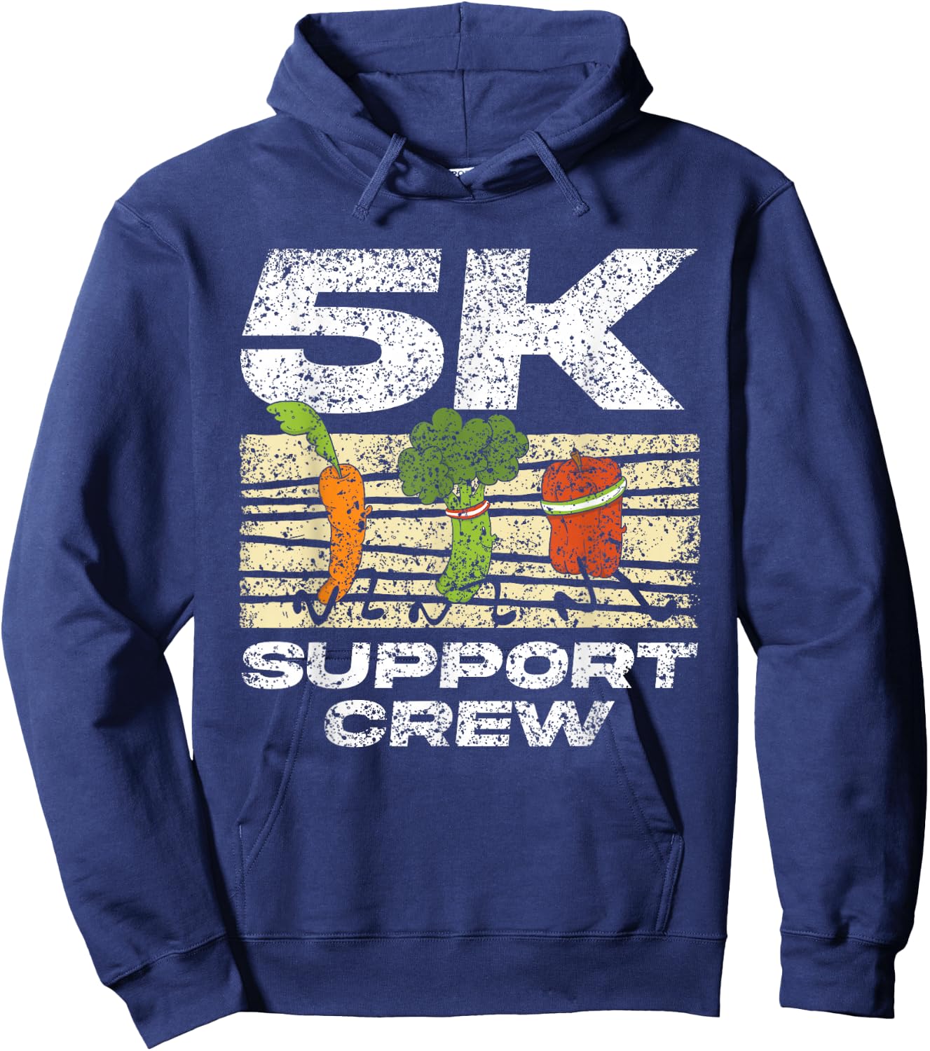 5K Support Crew Run Running Runner Race 5K Hoodie - Hoodie | Navy