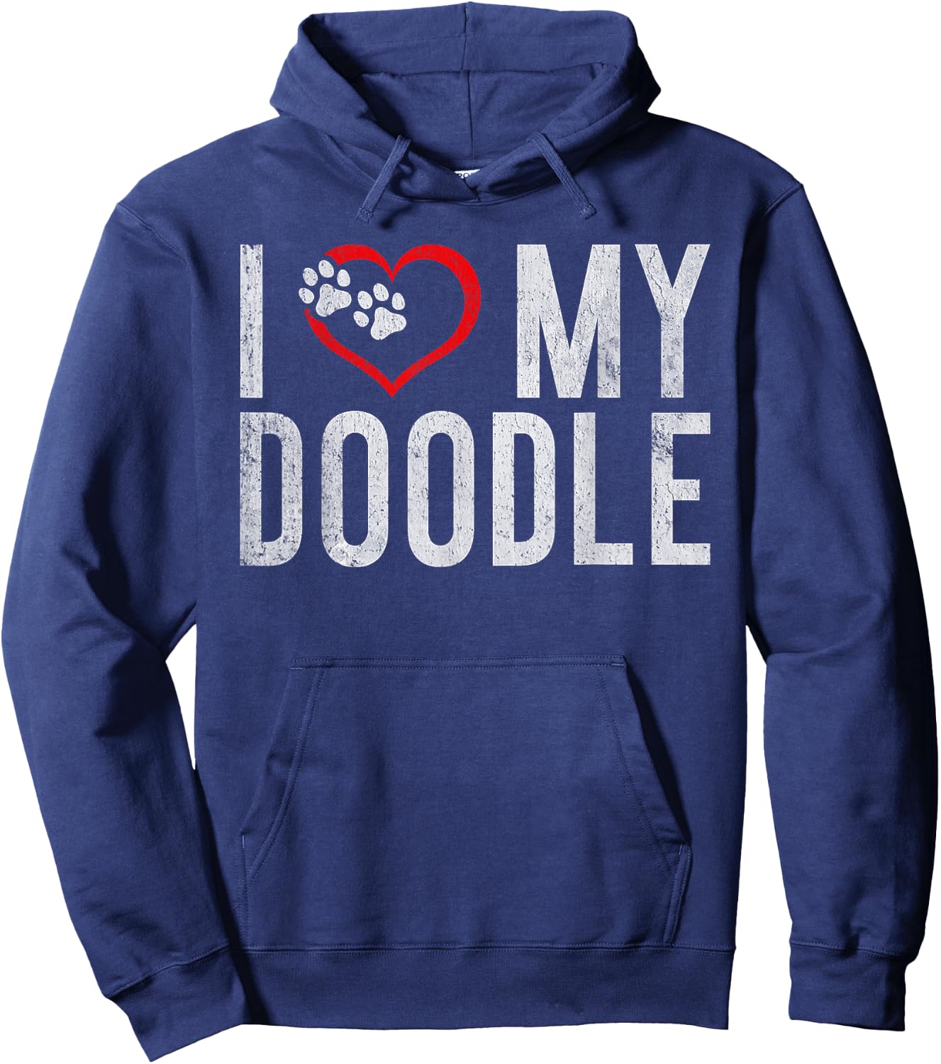 I love my Doodle Golden Doodle Hoodie - Hoodie | Navy