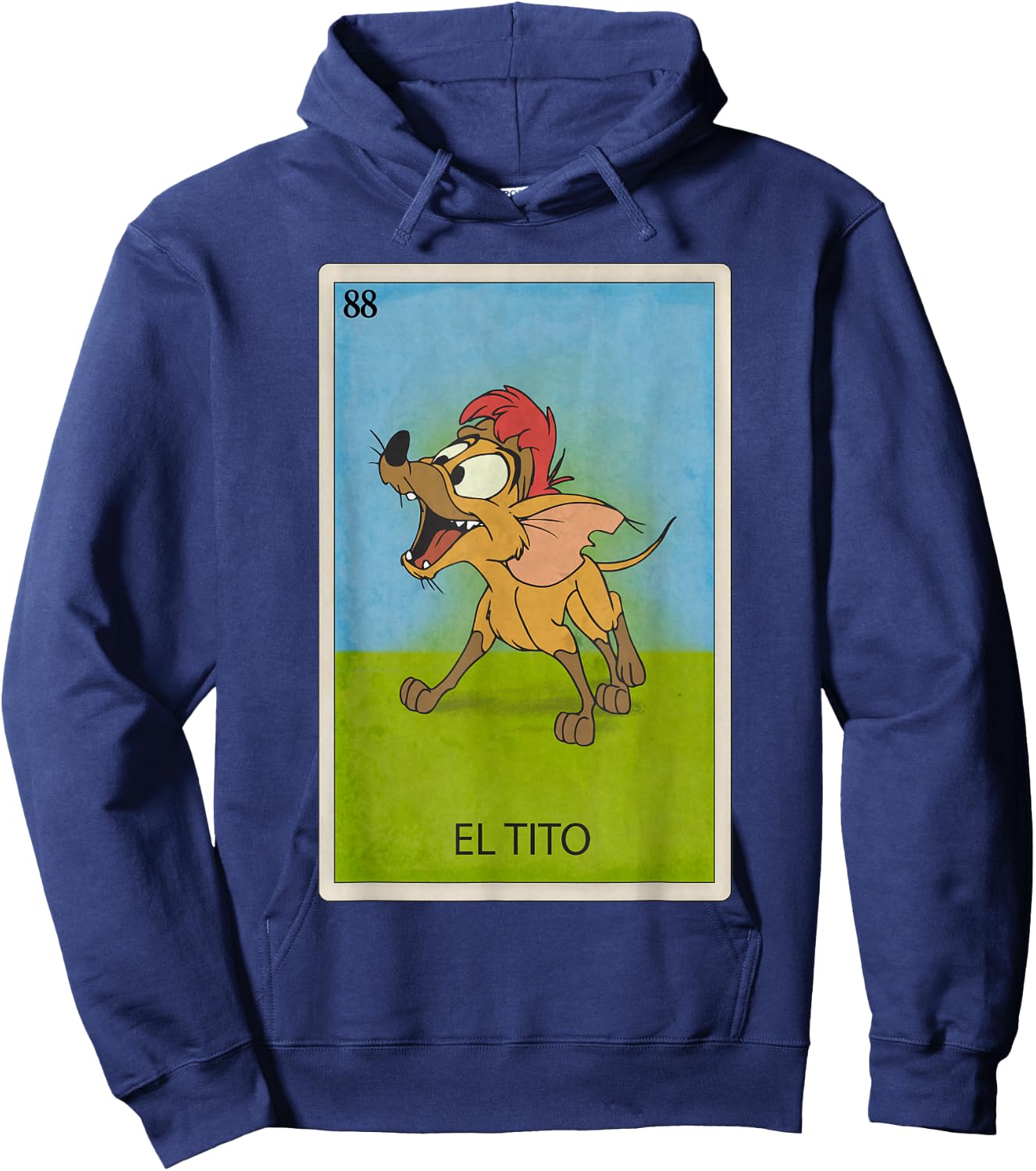 Disney Oliver & Company El Tito Lotería Card Poster Hoodie - Hoodie | Navy