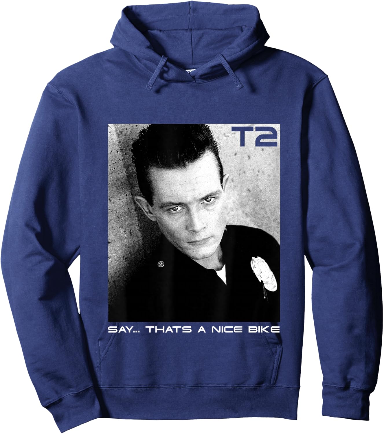 Terminator 2 Judgement Day T 1000 Say That’s A Nice Bike Hoodie - Hoodie | Navy