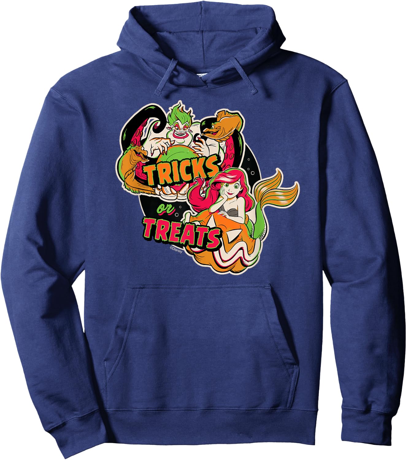 Disney Princess The Little Mermaid Ariel & Ursula Halloween Hoodie - Hoodie | Navy