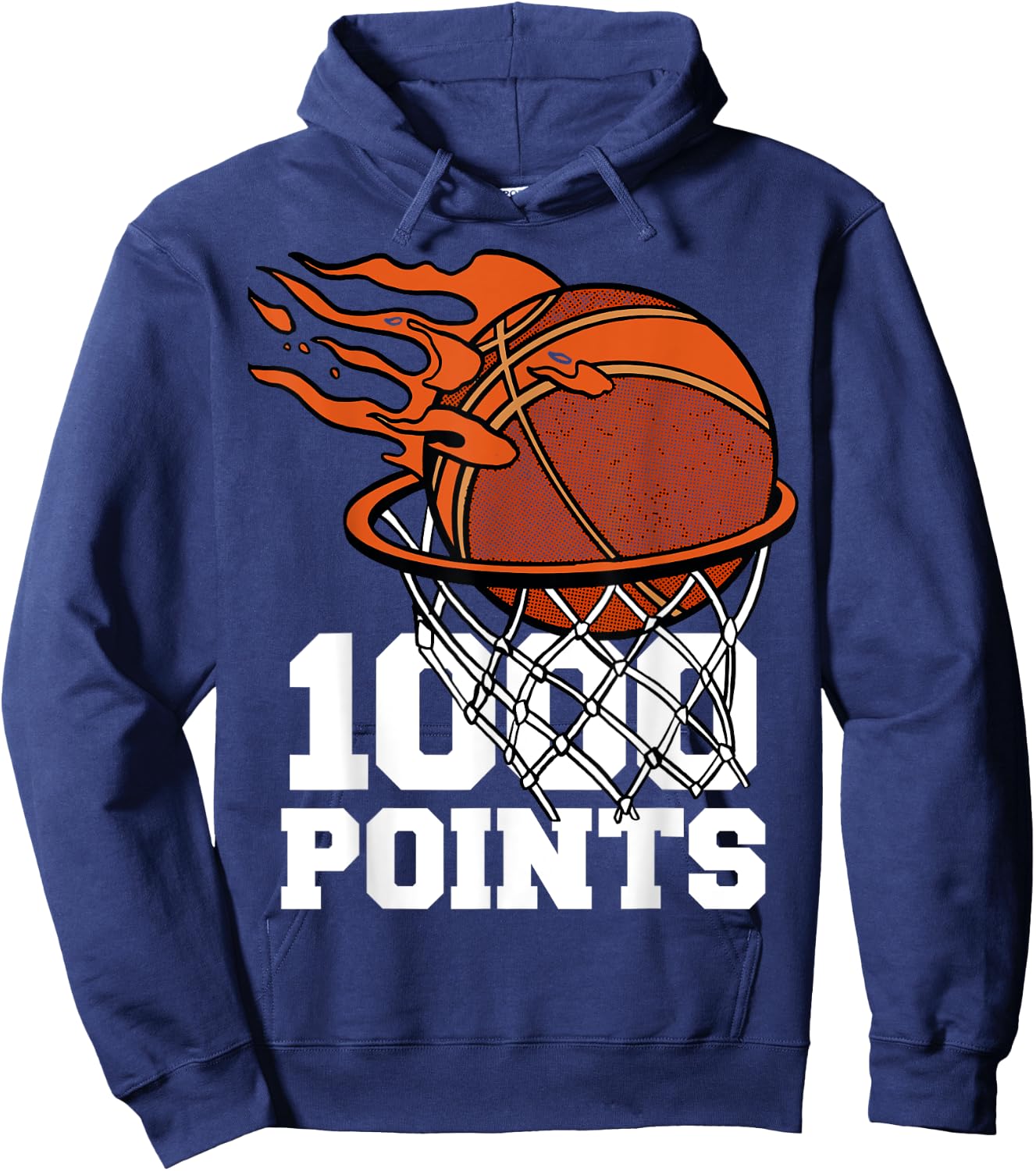 1000 Points Basketball Scorer High School Basketball Player Hoodie - Hoodie | Navy