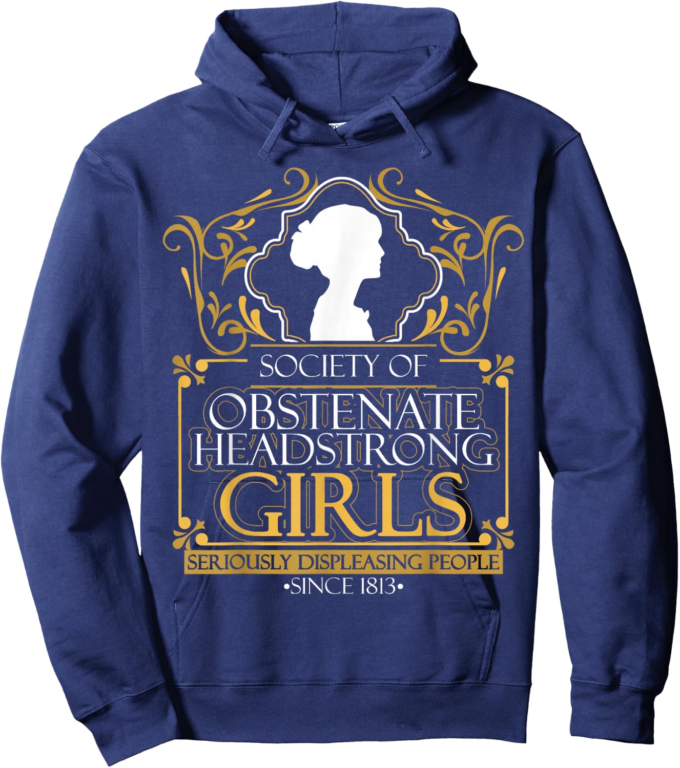 Jane Austen Quote Bookworm Novelist Reading Hoodie - Hoodie | Navy