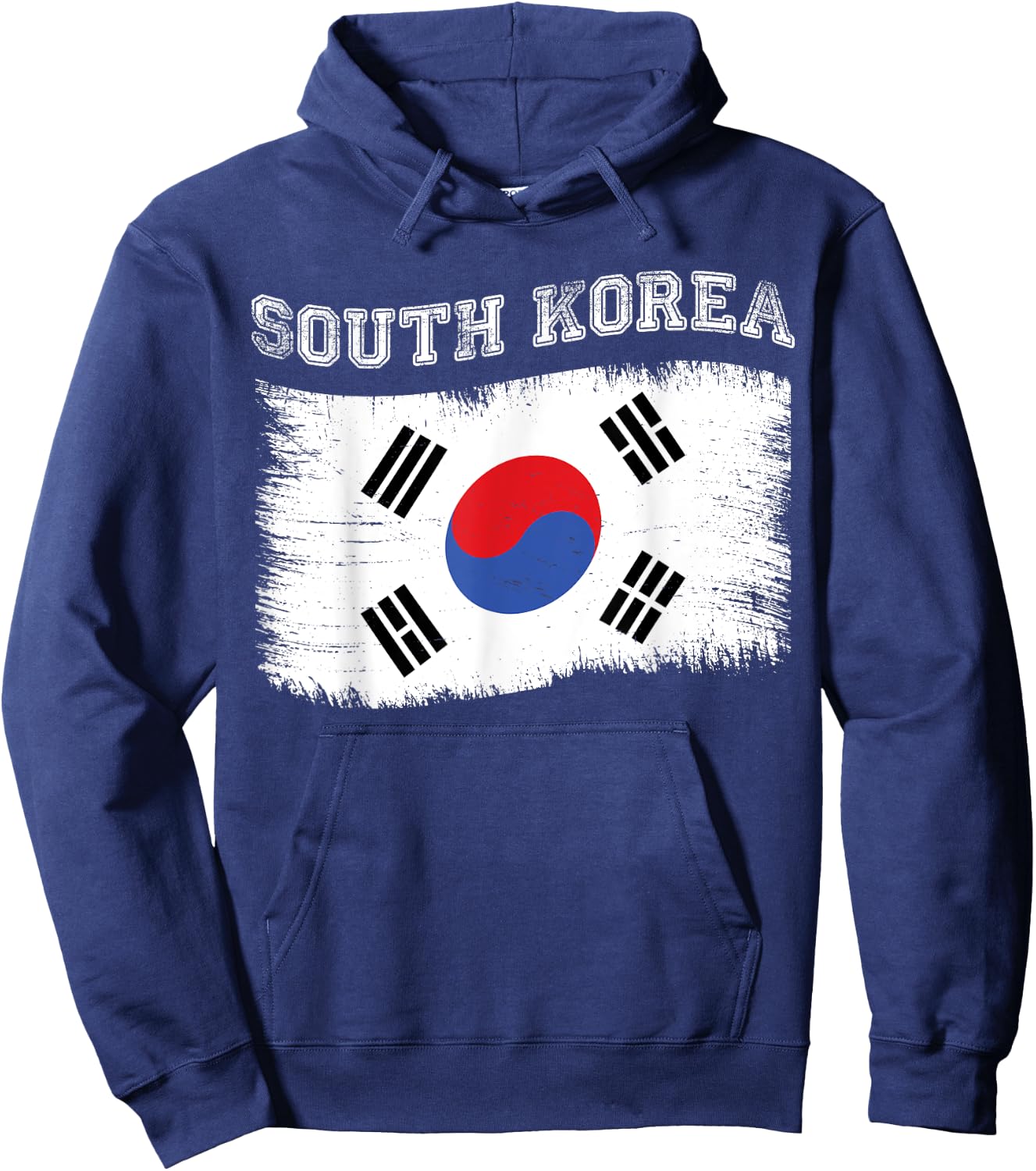 Korean Flag Tourist Holiday Destination South Korea Flag Hoodie - Hoodie | Navy