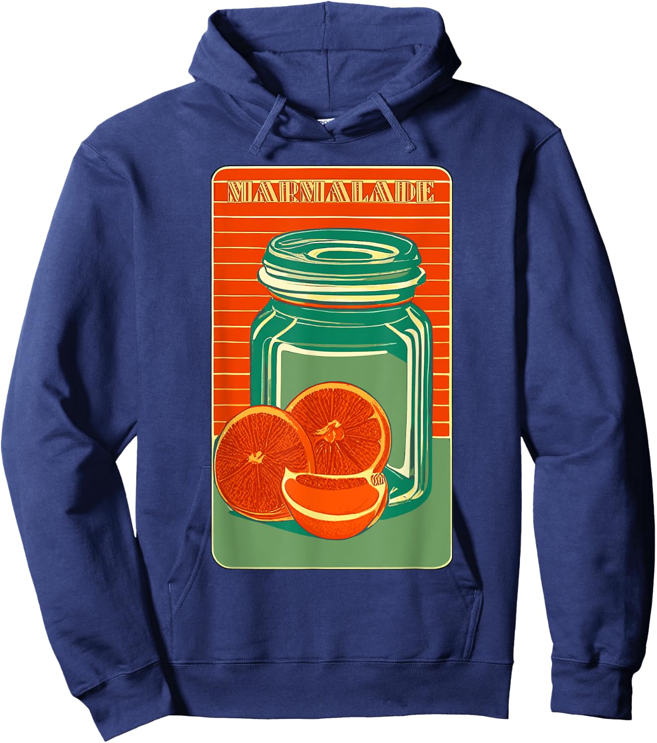 Marmalade retro (orange citrus preserve jam fans) Hoodie - Hoodie | Navy