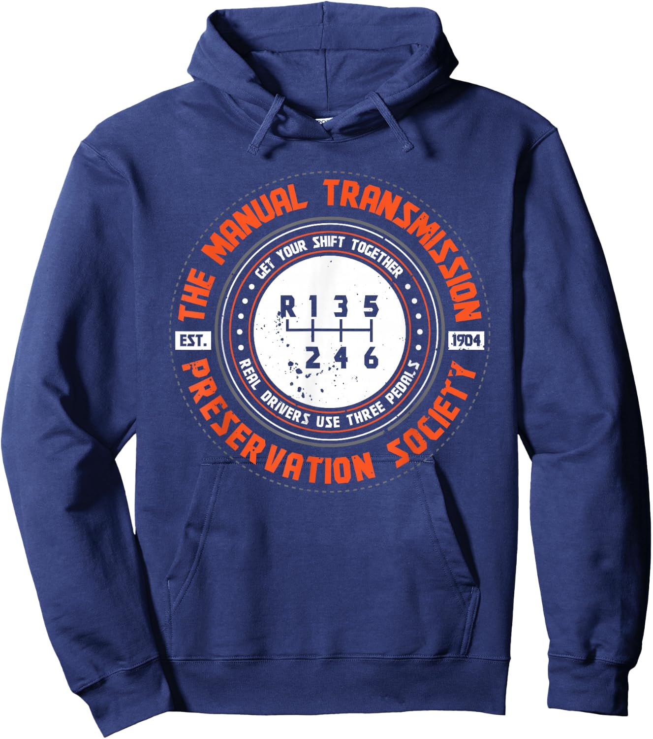 Manual Transmission Preservation Society Driving Driver Hoodie - Hoodie | Navy