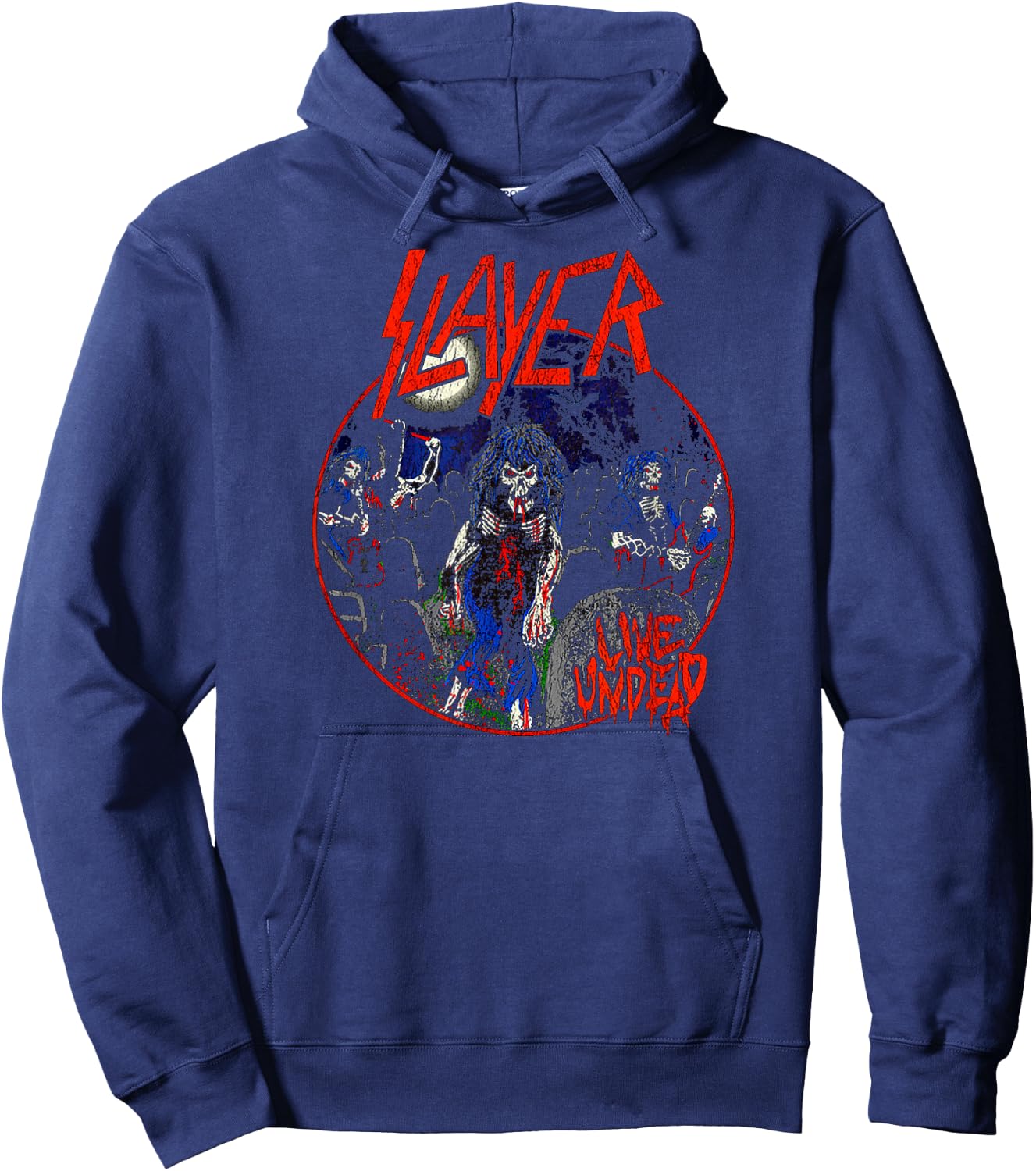 Slayer – 80s Live Undead Hoodie - Hoodie | Navy