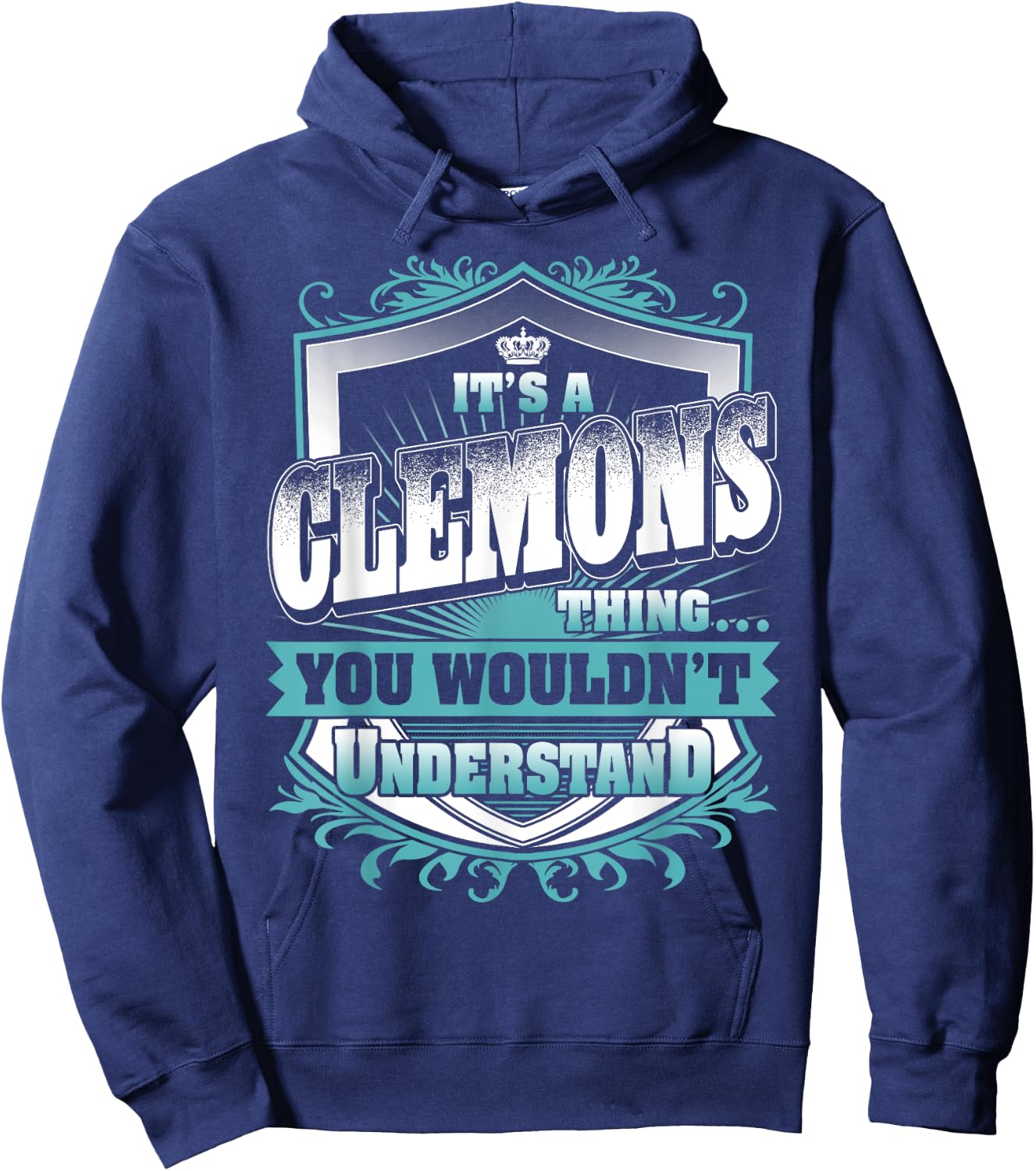 It's A CLEMONS Thing You Wouldn't Understand Name Vintage Hoodie - Hoodie | Navy