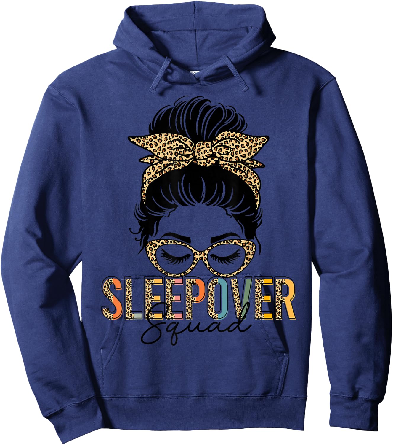 Cute Sleepover Squad Pajama Party Slumber Party Hoodie - Hoodie | Navy